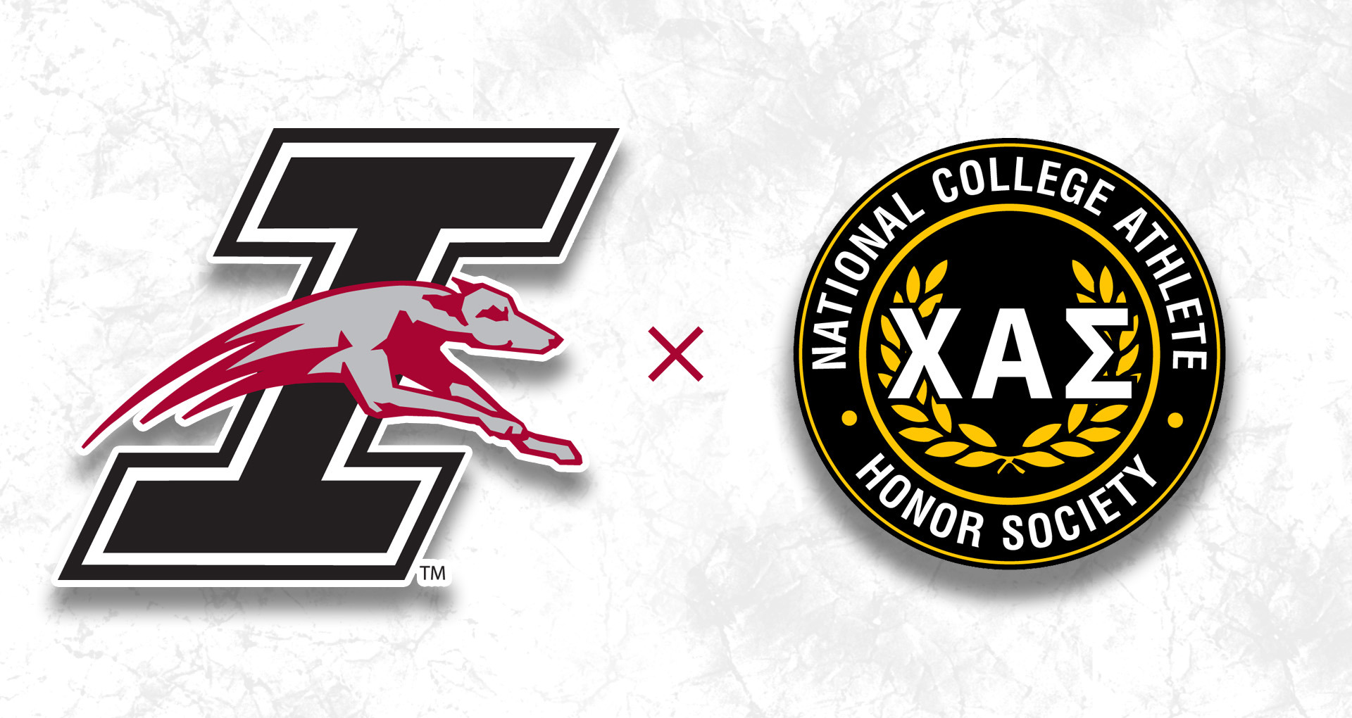 Logos for UIndy Athletics and Chi Alpha Sigma Honor Society