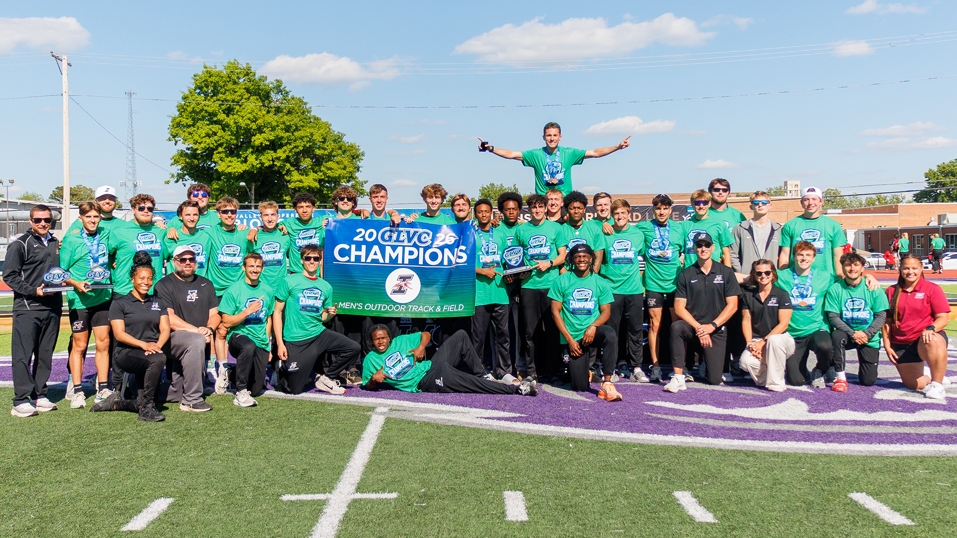 Men's T&F Claim 2026 OTF GLVC Title