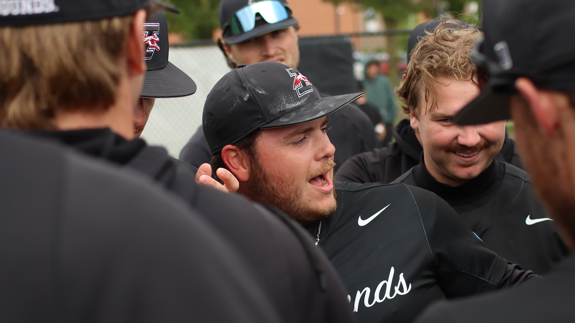 Drake Downing celebrating