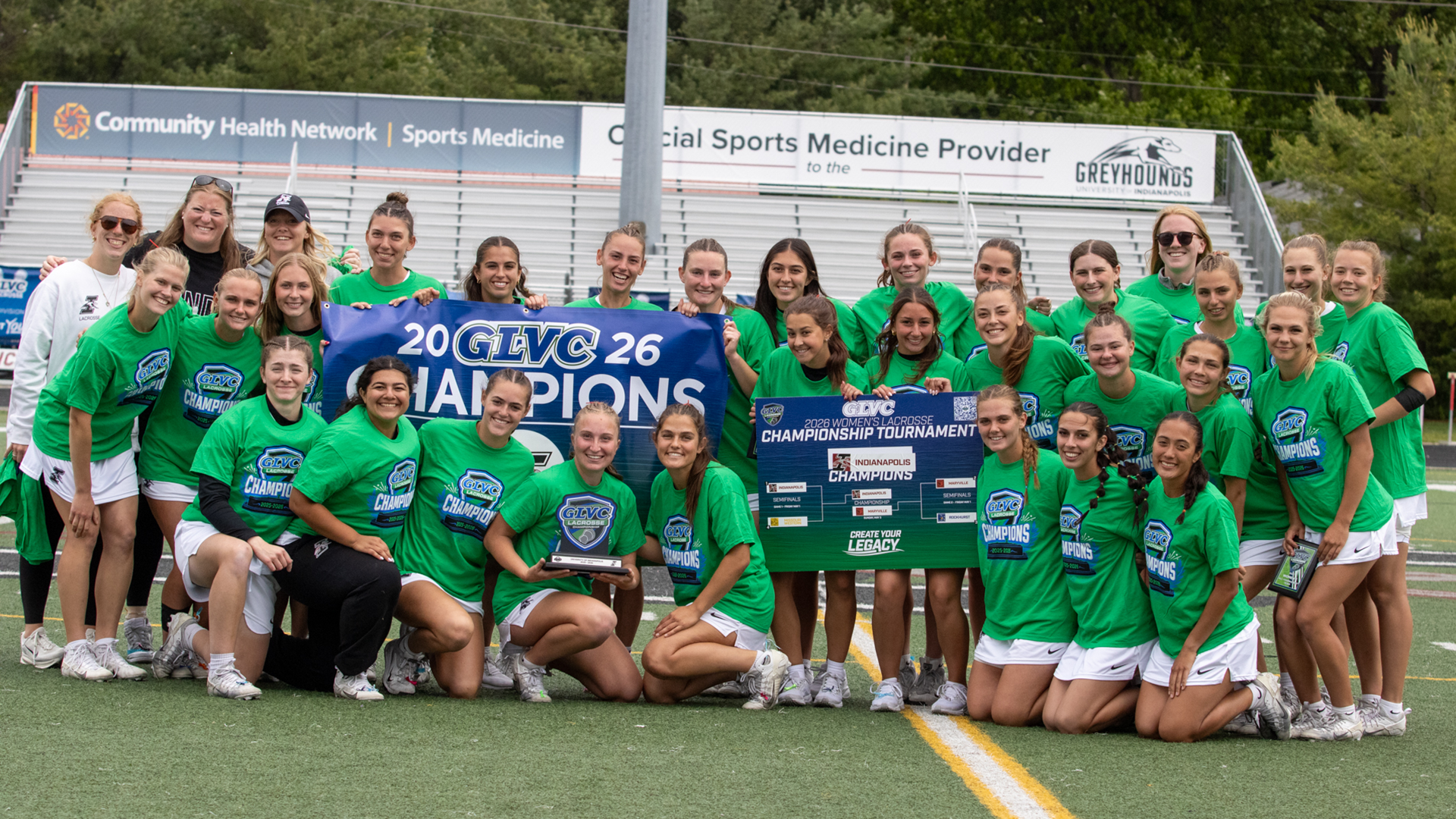 UIndy women's lacrosse 2026 GLVC Champions