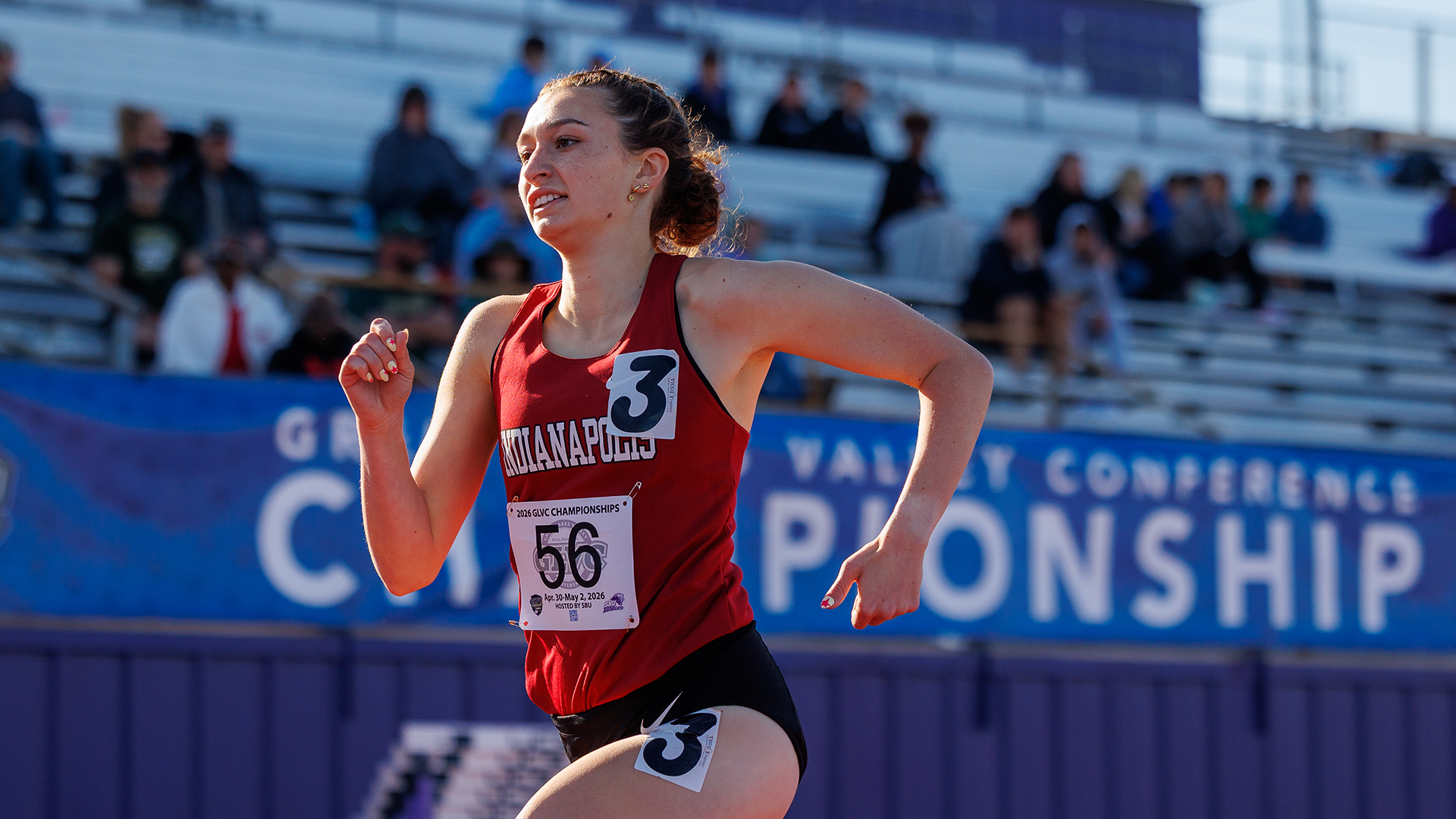 Sophia Stadler competes at the 2026 GLVC OTF Championship