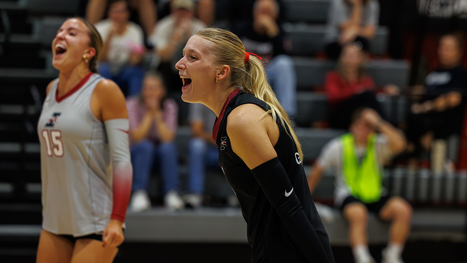 Macy Bruton celebrates a point against  UIS