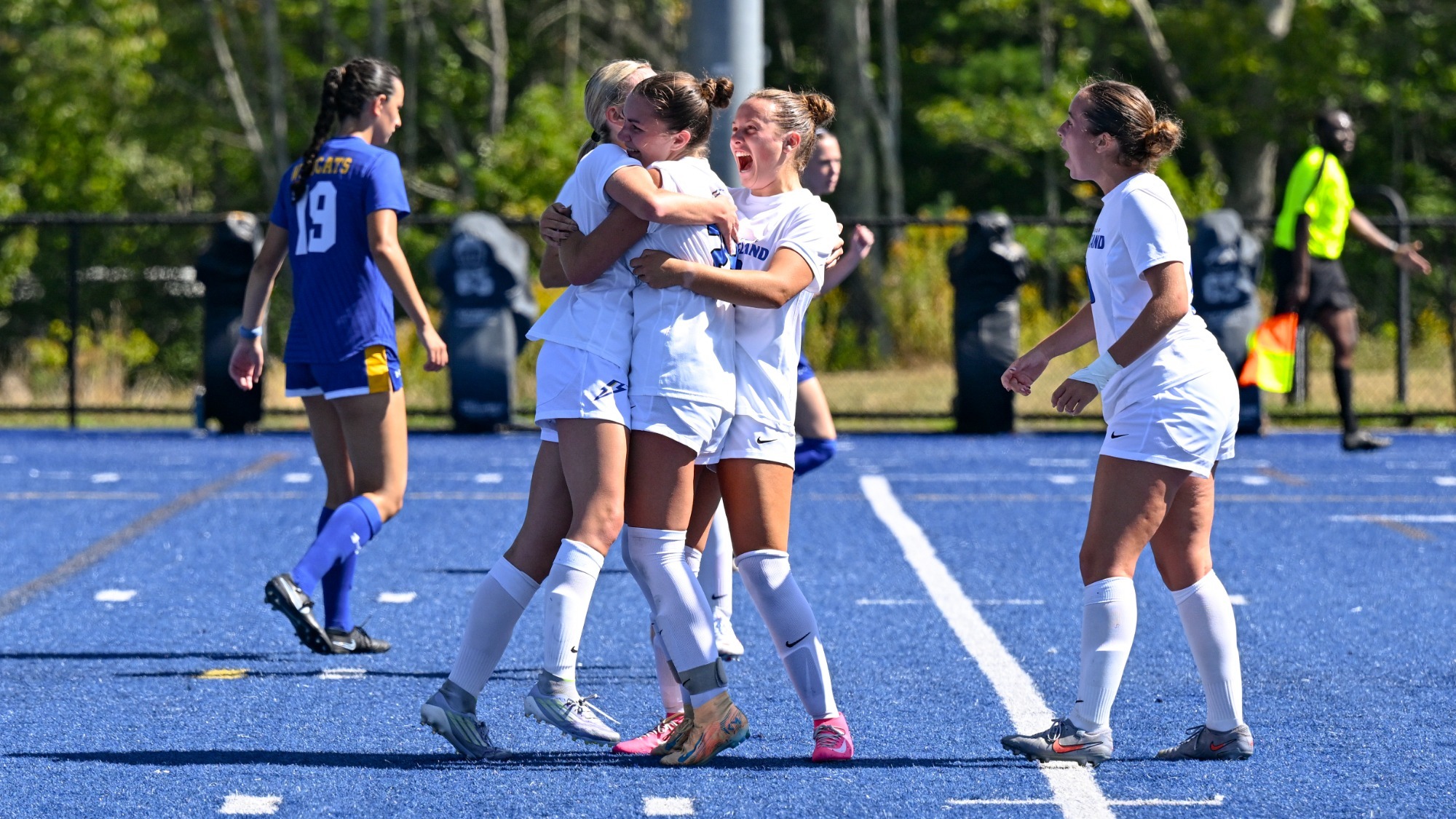 Women's soccer celebration