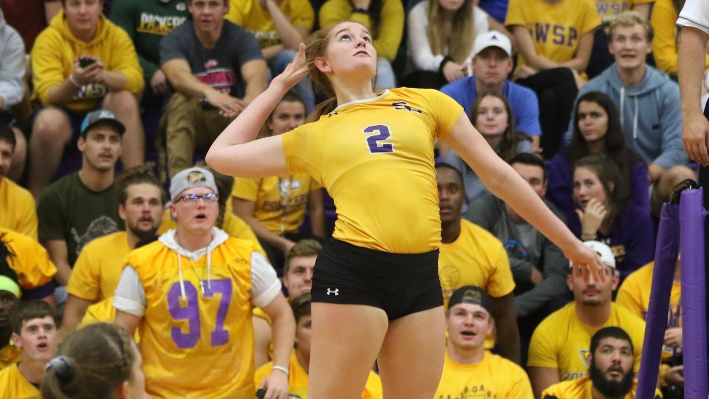 UWSP Volleyball Shocks Tommies at Home in Three Sets to Advance