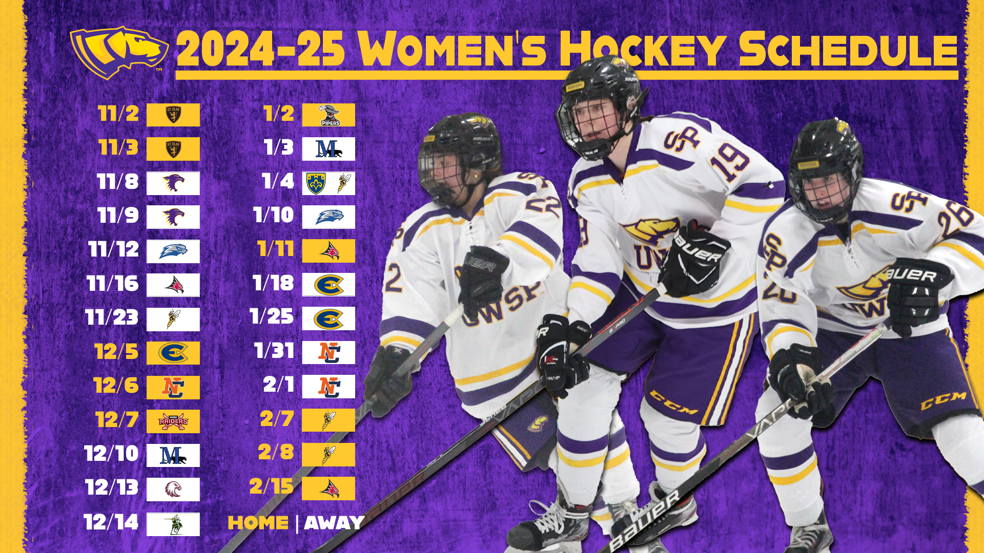 Women’s Hockey Falls to St. Olaf in Home Opener University of