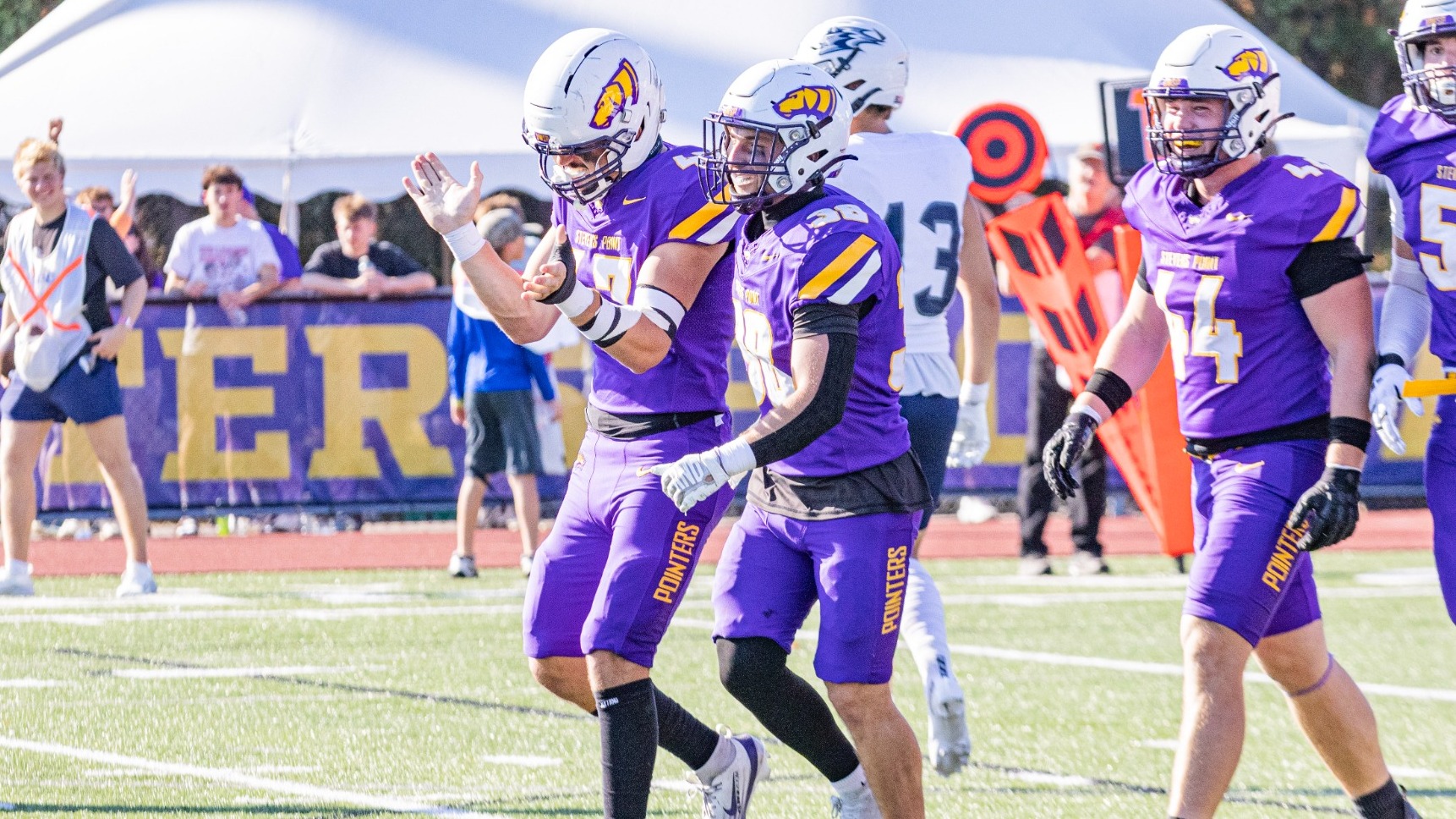 Noah Joseph after a safety versus Stout