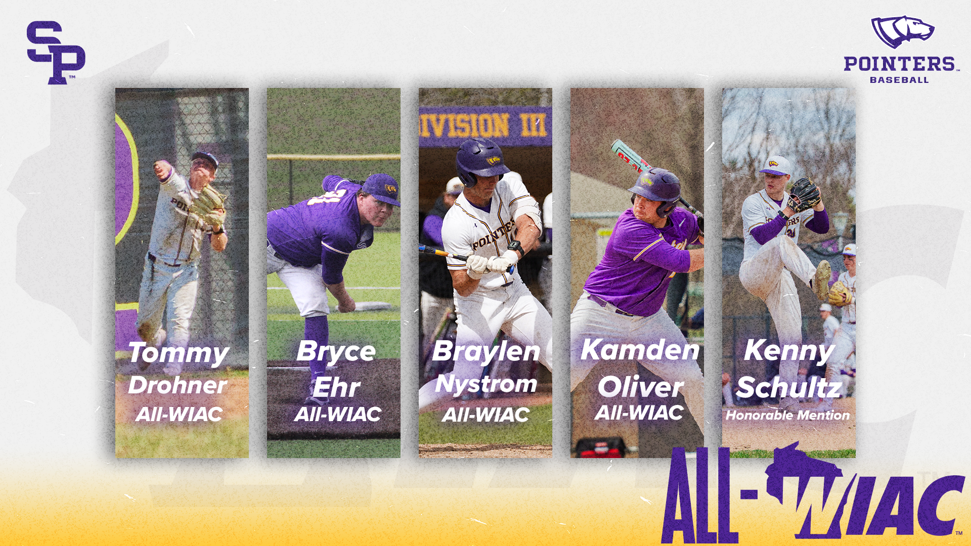 UWSP Baseball all-WIAC selections