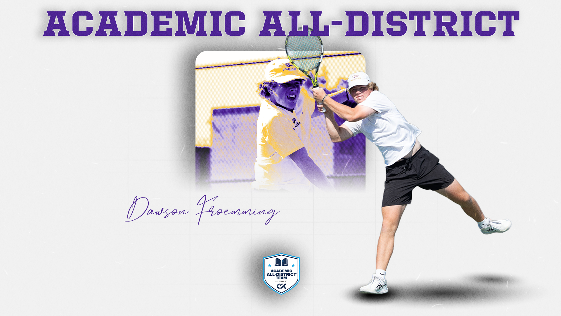 2026 Men's Tennis CSC Academic All-District