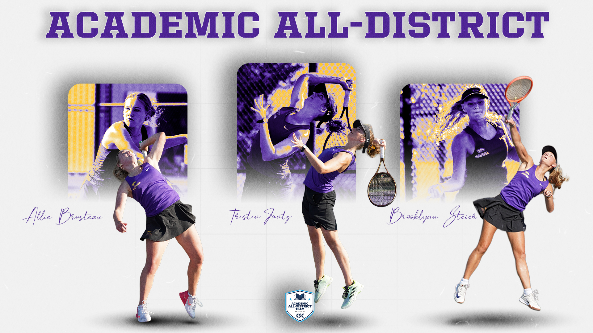 2026 Women's Tennis CSC Academic All-District