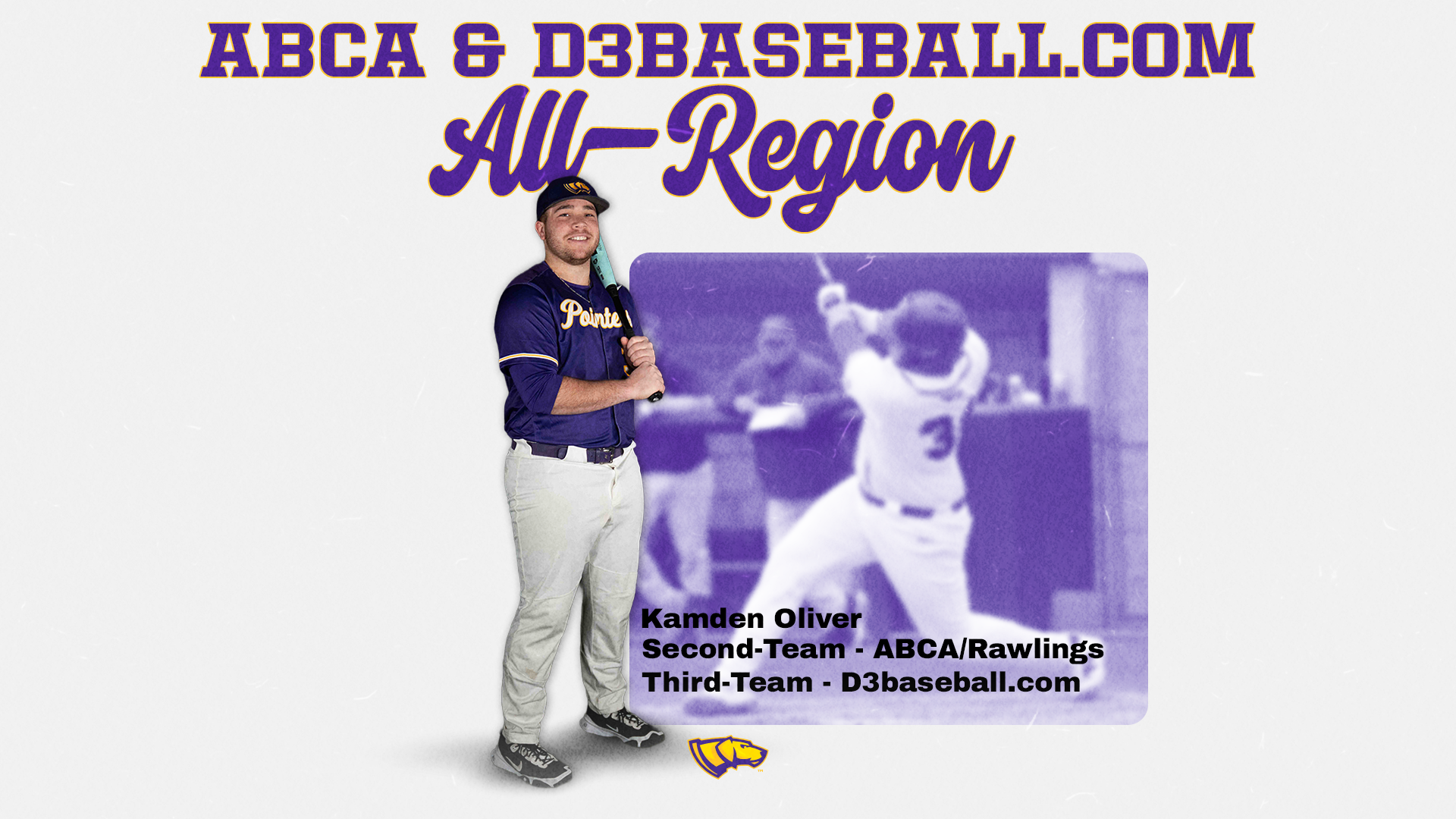 Kamden Oliver named to ABCA and D3baseball.com all-region teams