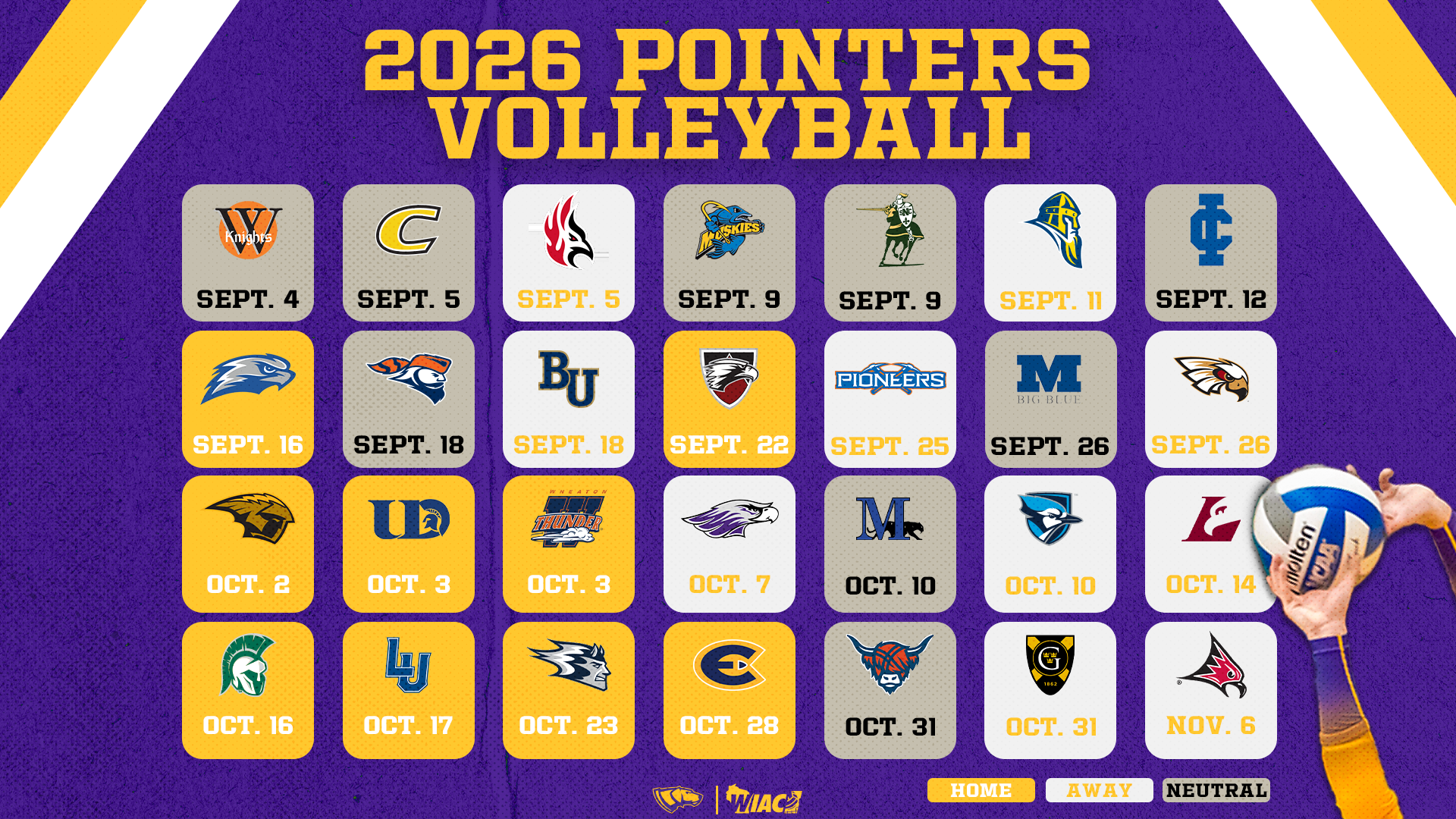 2026 volleyball schedule
