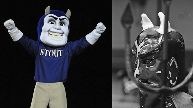 Blaze and mascot from 1977