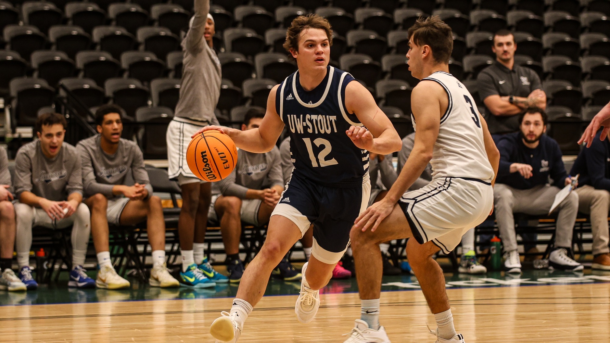 Collin Vick handling the ball