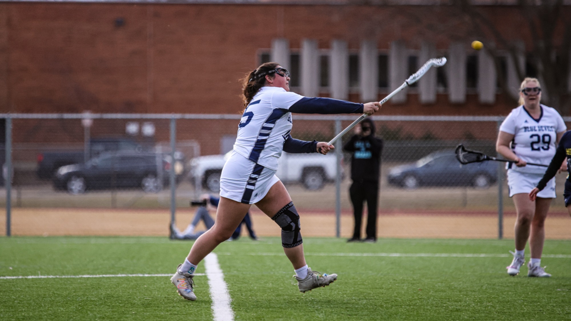 Briana Brenteson shoots the ball