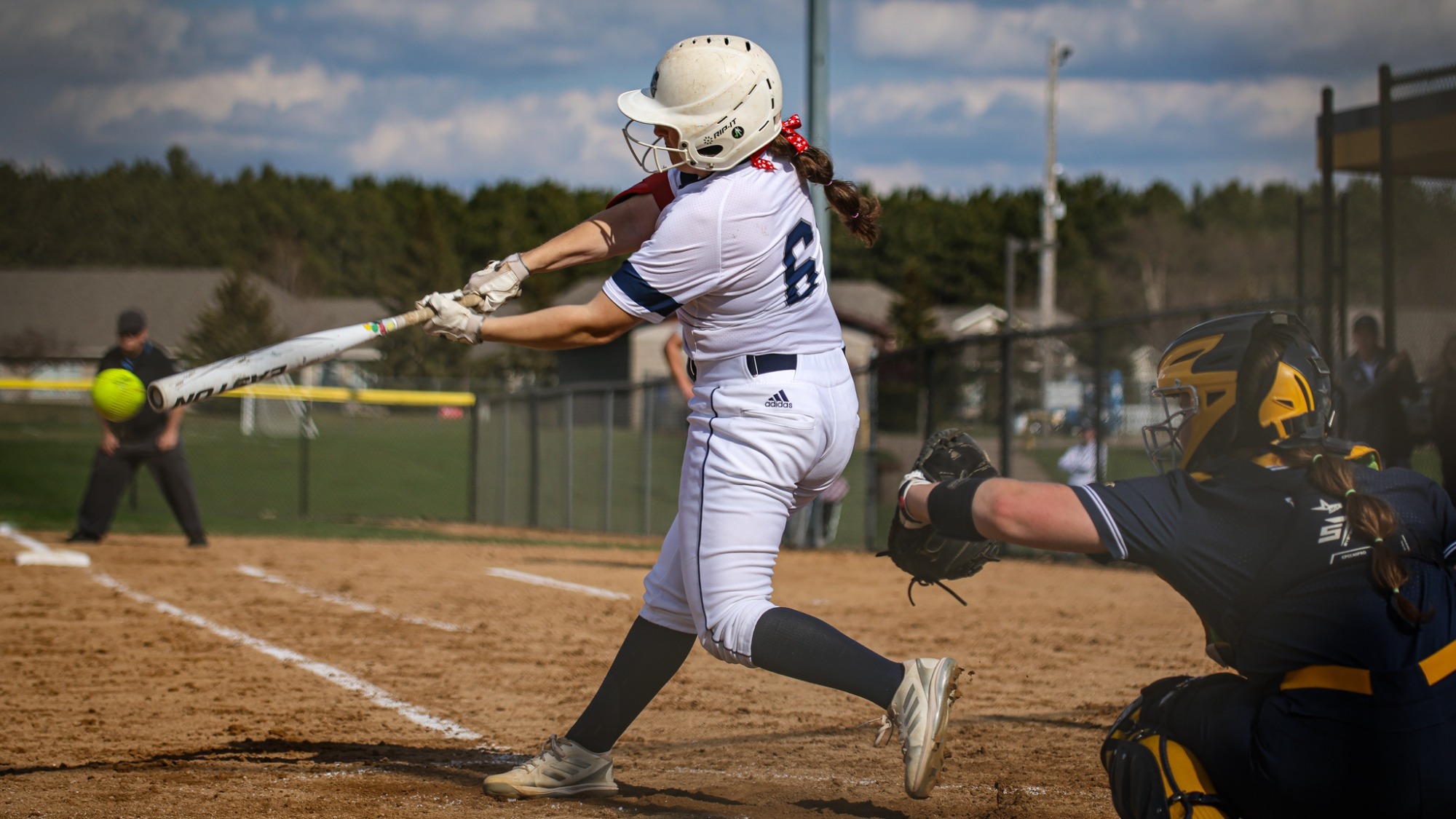 Rayni Bresnahan hits the ball