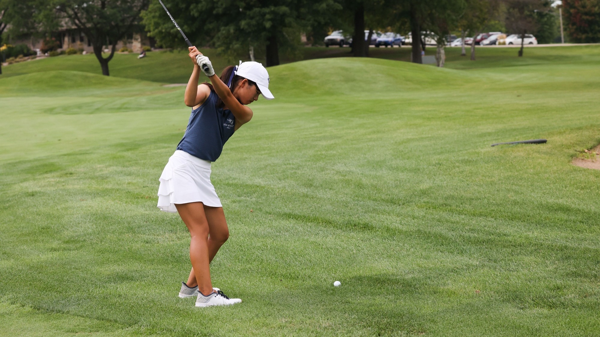 Imai takes an approach shot