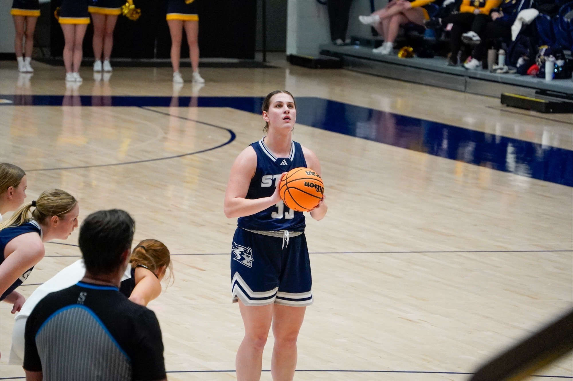 Wiltrout gets ready to shoot a free throw