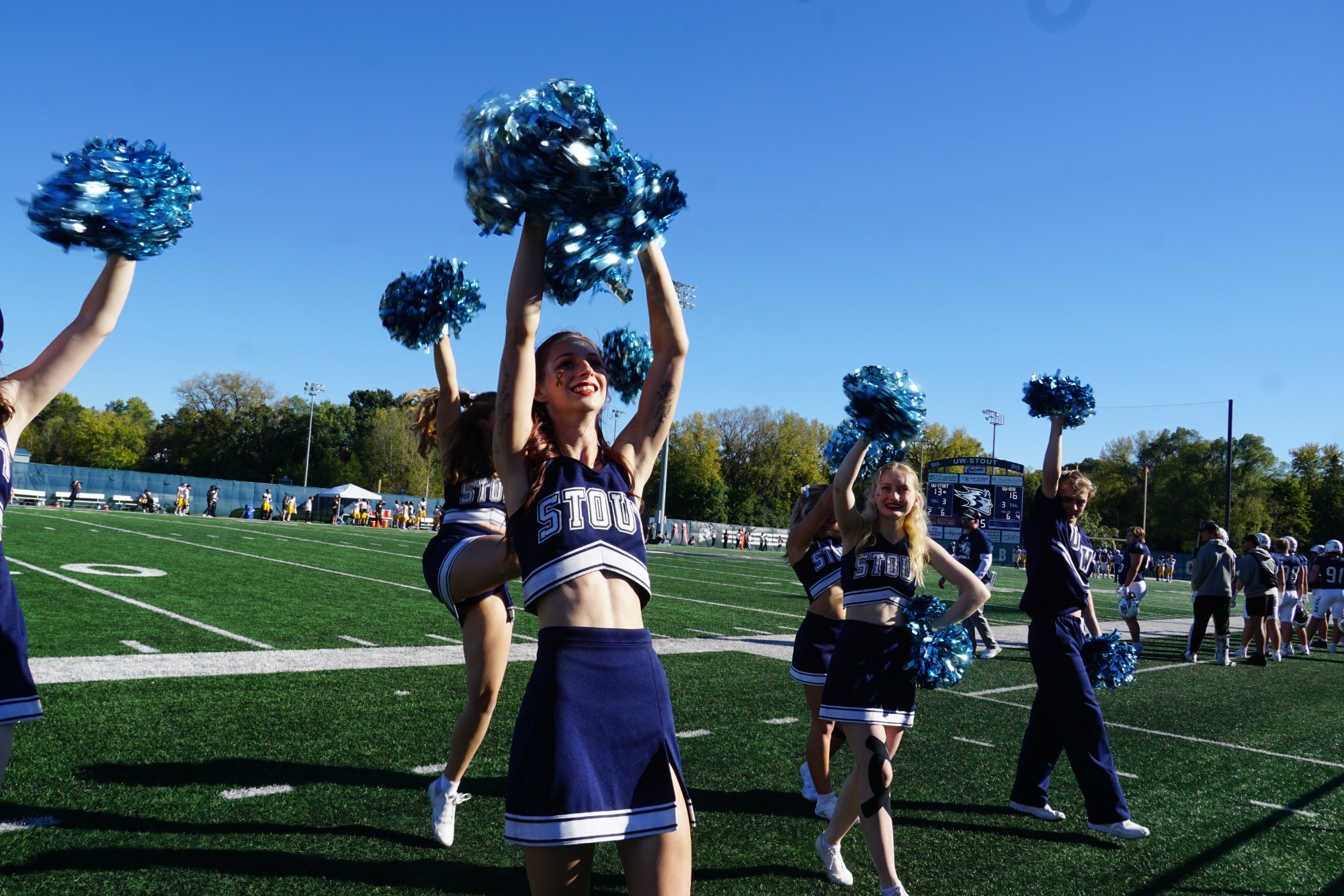 Cheer Team at home football