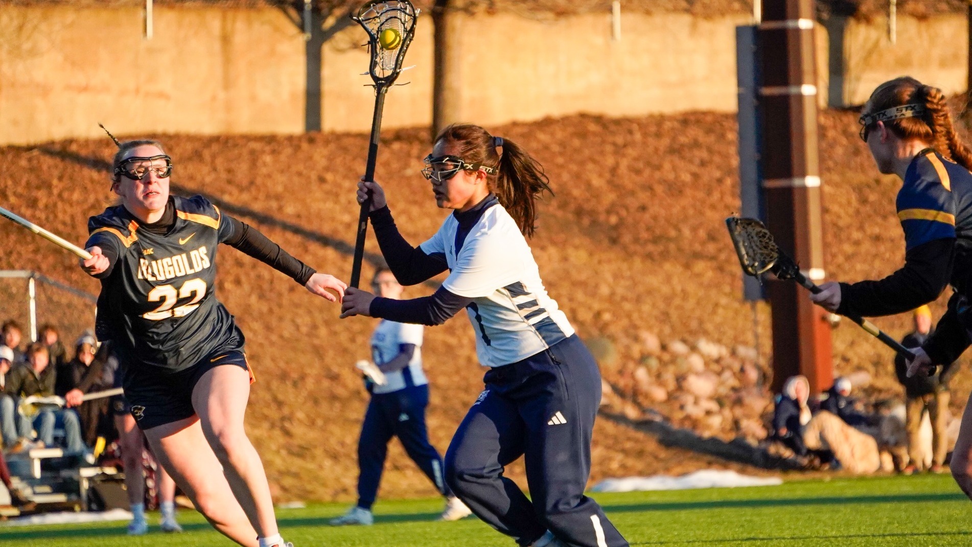 Mai Nou shoots, and probably scores, against Eua Claire