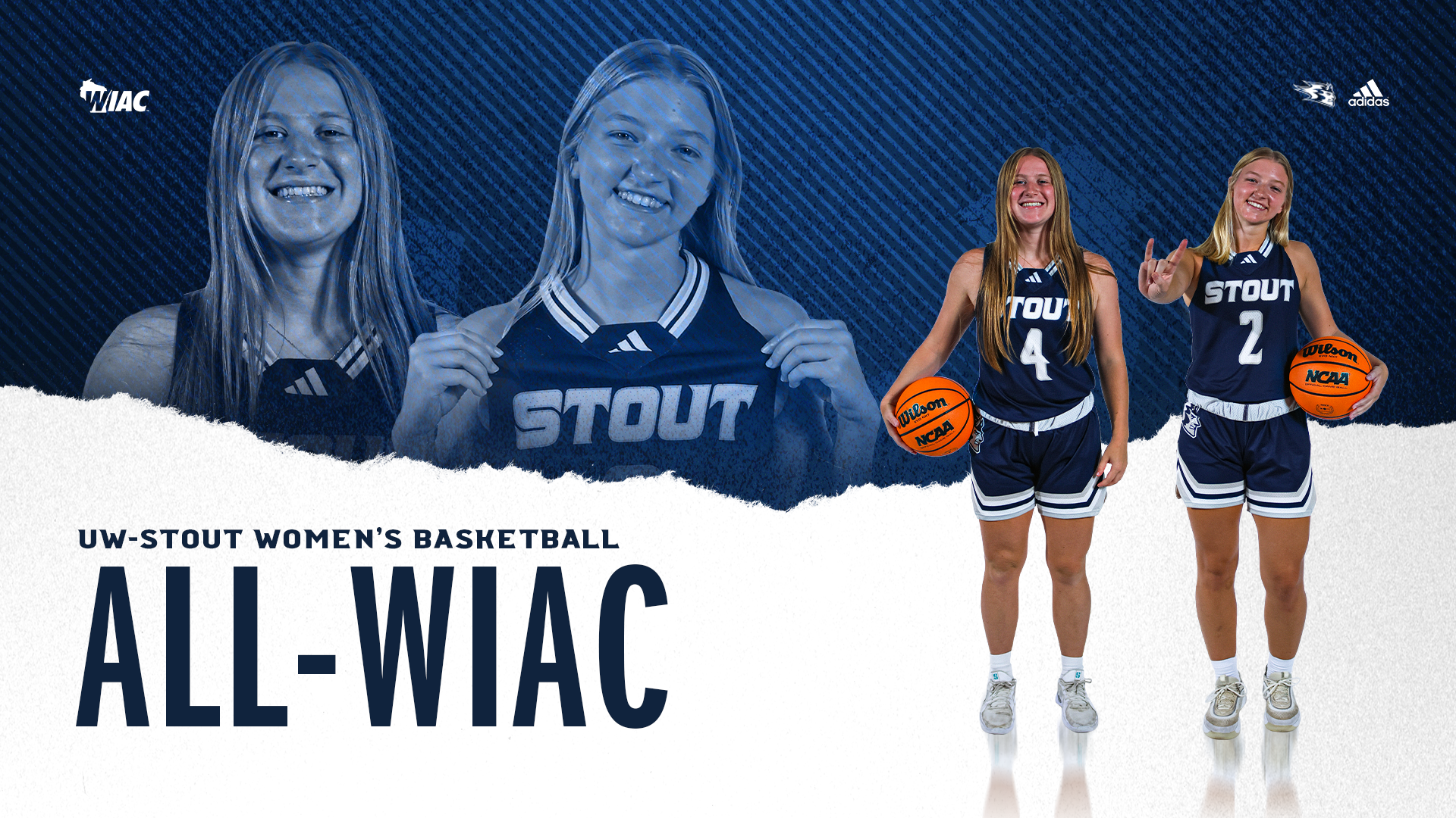 2025-26 WBB All-WIAC graphic Mary Berg Addy Verhagen