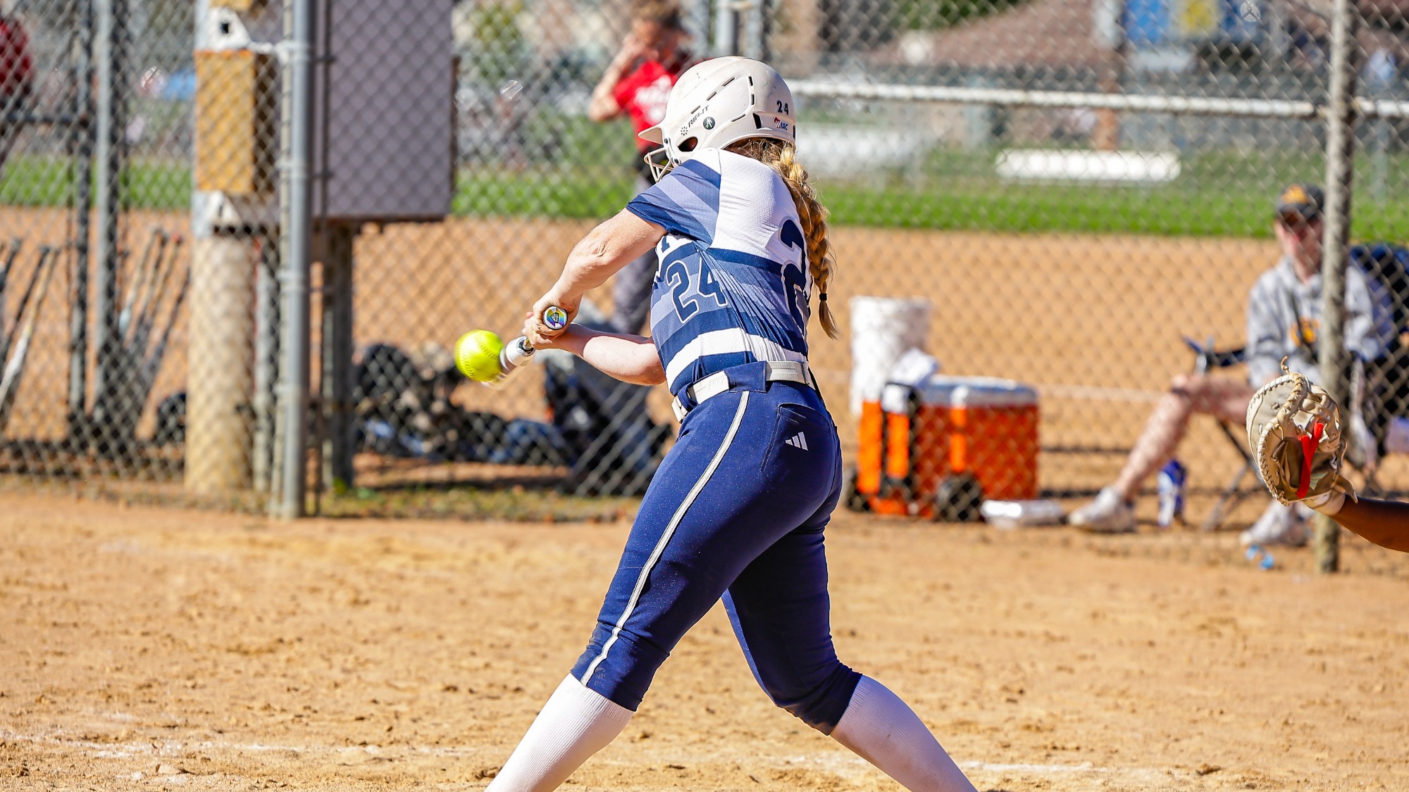 Elly makes contact probably a home run