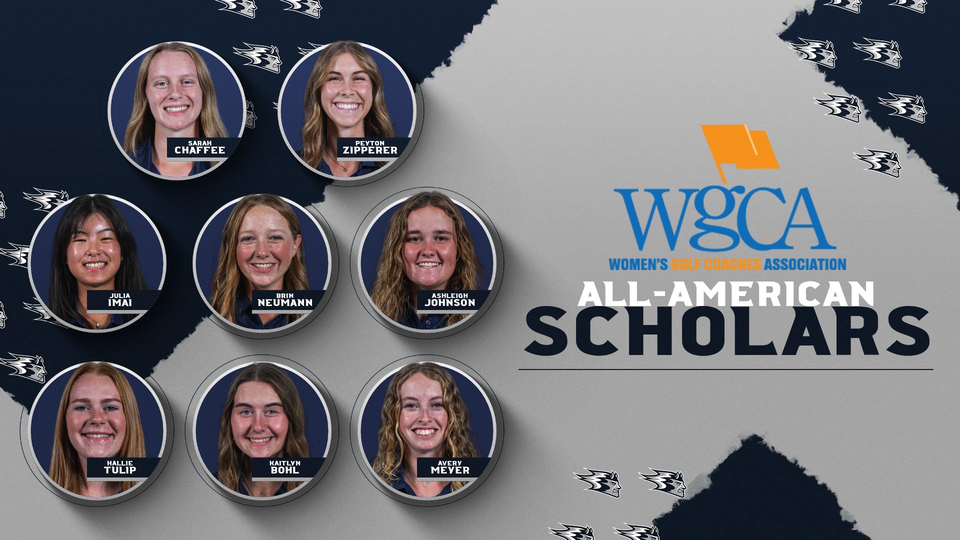 2026 WGCA all American scholars graphic
