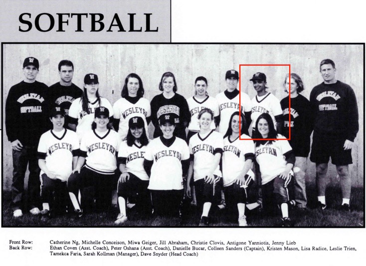 Tamecka Faria-Frisby Softball Team Photo
