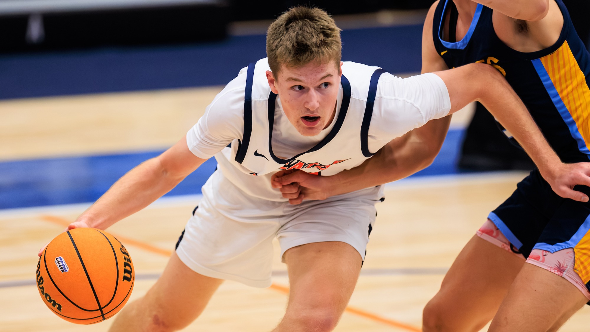 WHEATON, IL - NCAA Basketball - Wheaton vs St. Scholastica at King Arena on November 21, 2025. Wheaton College defeated St. Scholastica, 85-64. (Photo by Jimmy Naprstek/Kodiak Creative)