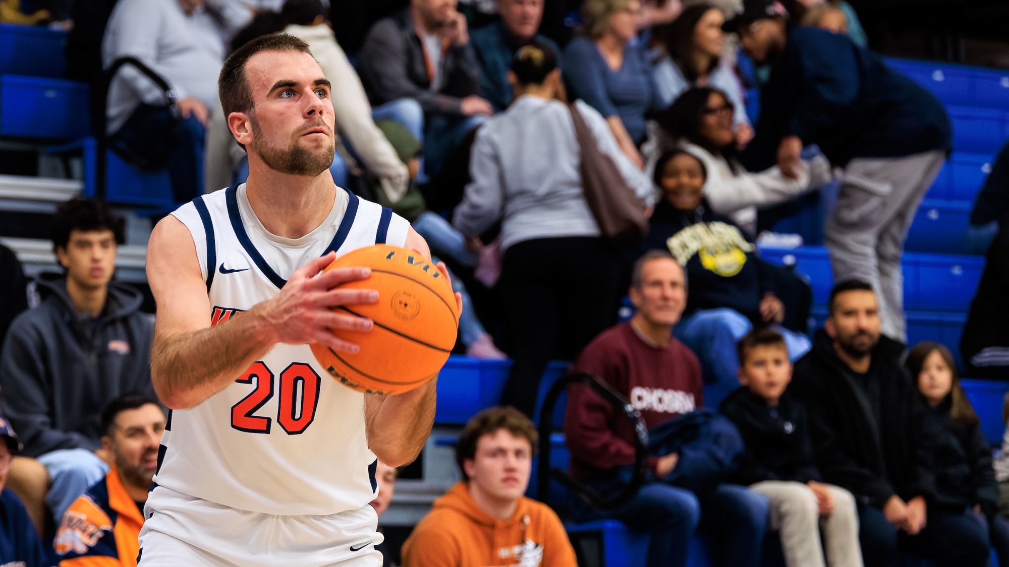 WHEATON, IL - NCAA Basketball - Wheaton vs St. Scholastica at King Arena on November 21, 2025. Wheaton College defeated St. Scholastica, 85-64. (Photo by Jimmy Naprstek/Kodiak Creative)
