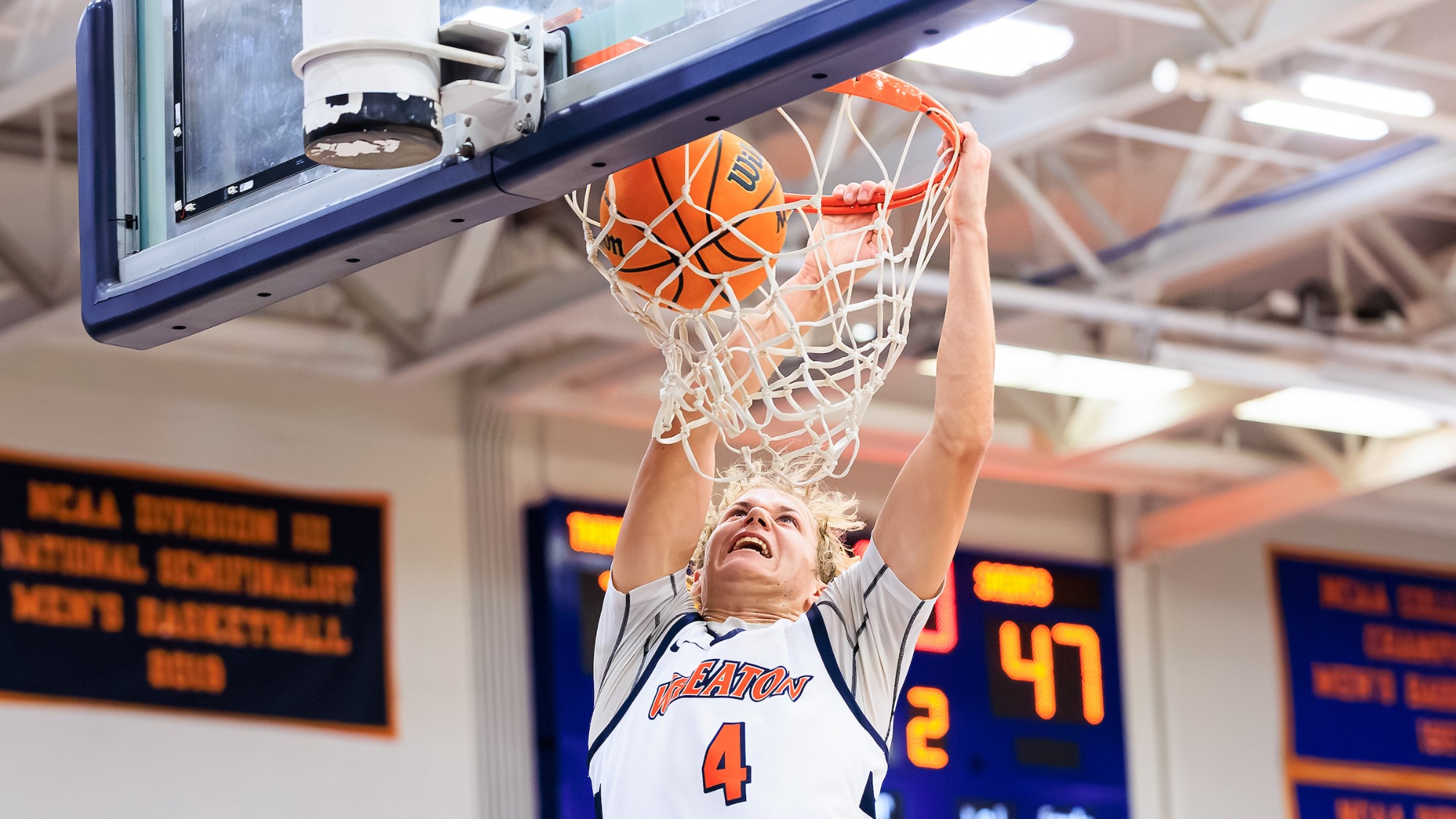 WHEATON, IL - NCAA Basketball - Wheaton vs St. Scholastica at King Arena on November 21, 2025. Wheaton College defeated St. Scholastica, 85-64. (Photo by Jimmy Naprstek/Kodiak Creative)
