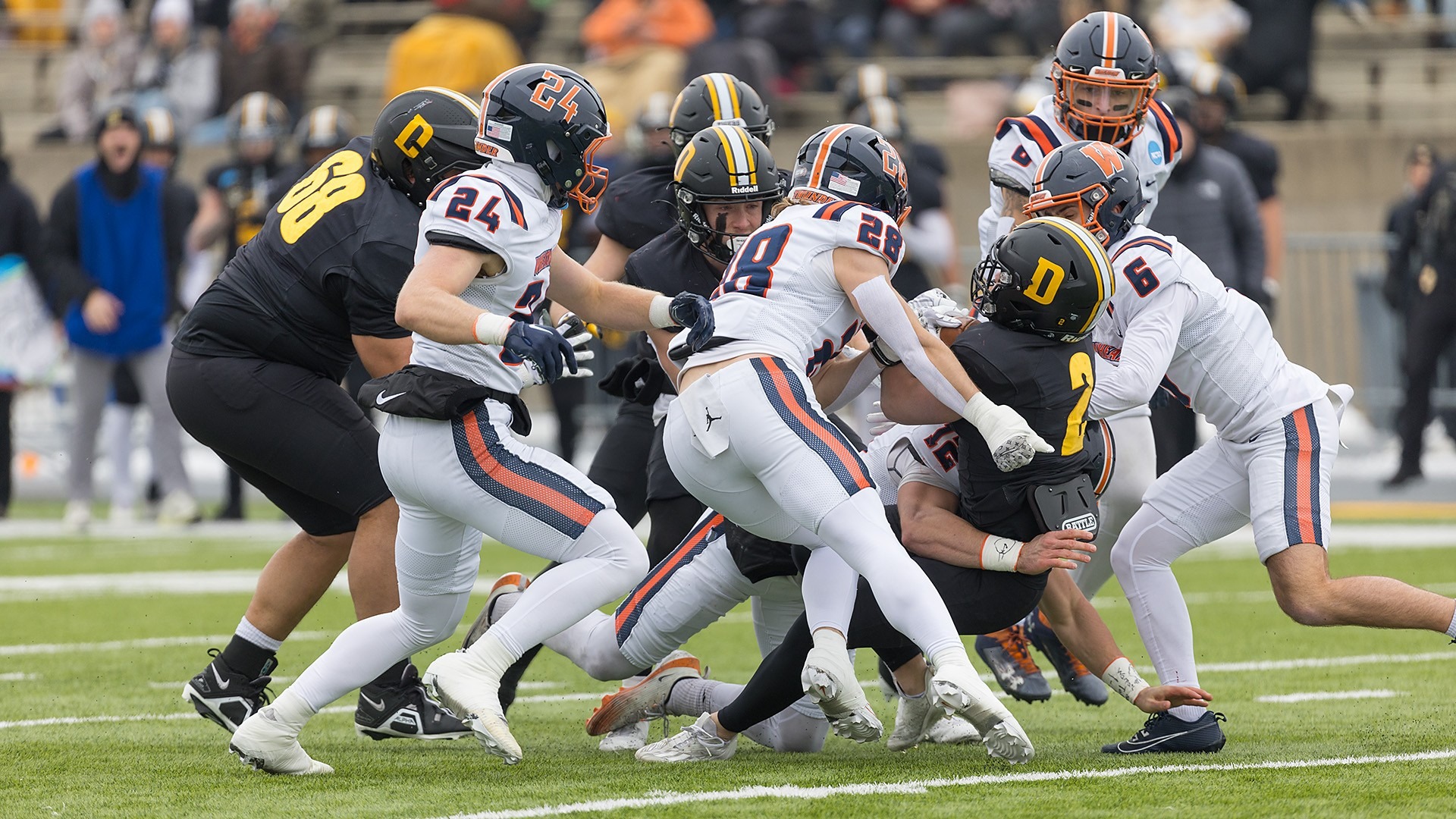 Football defense tackle