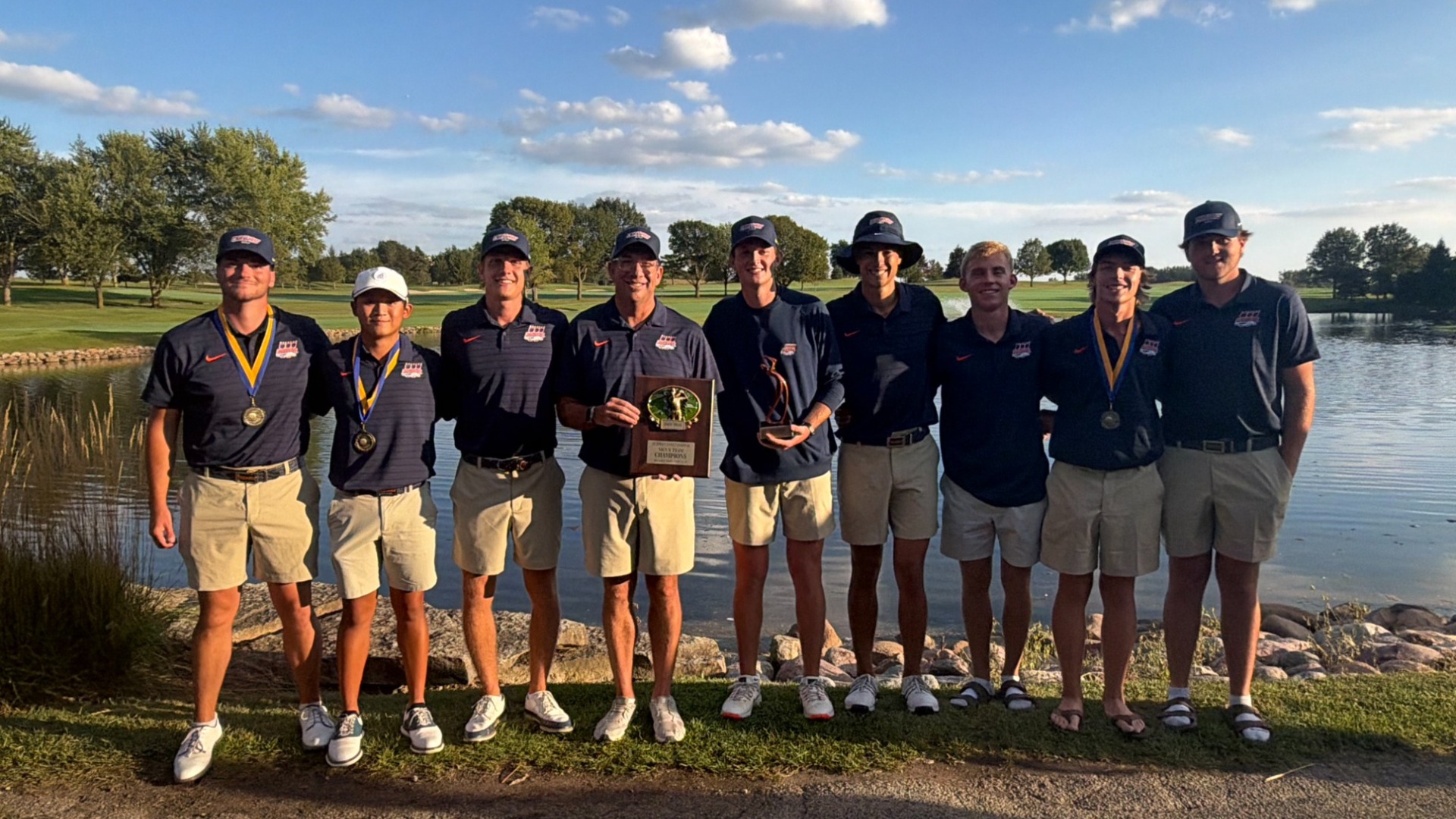Men's Golf 1st place award photo - Judson Invitational