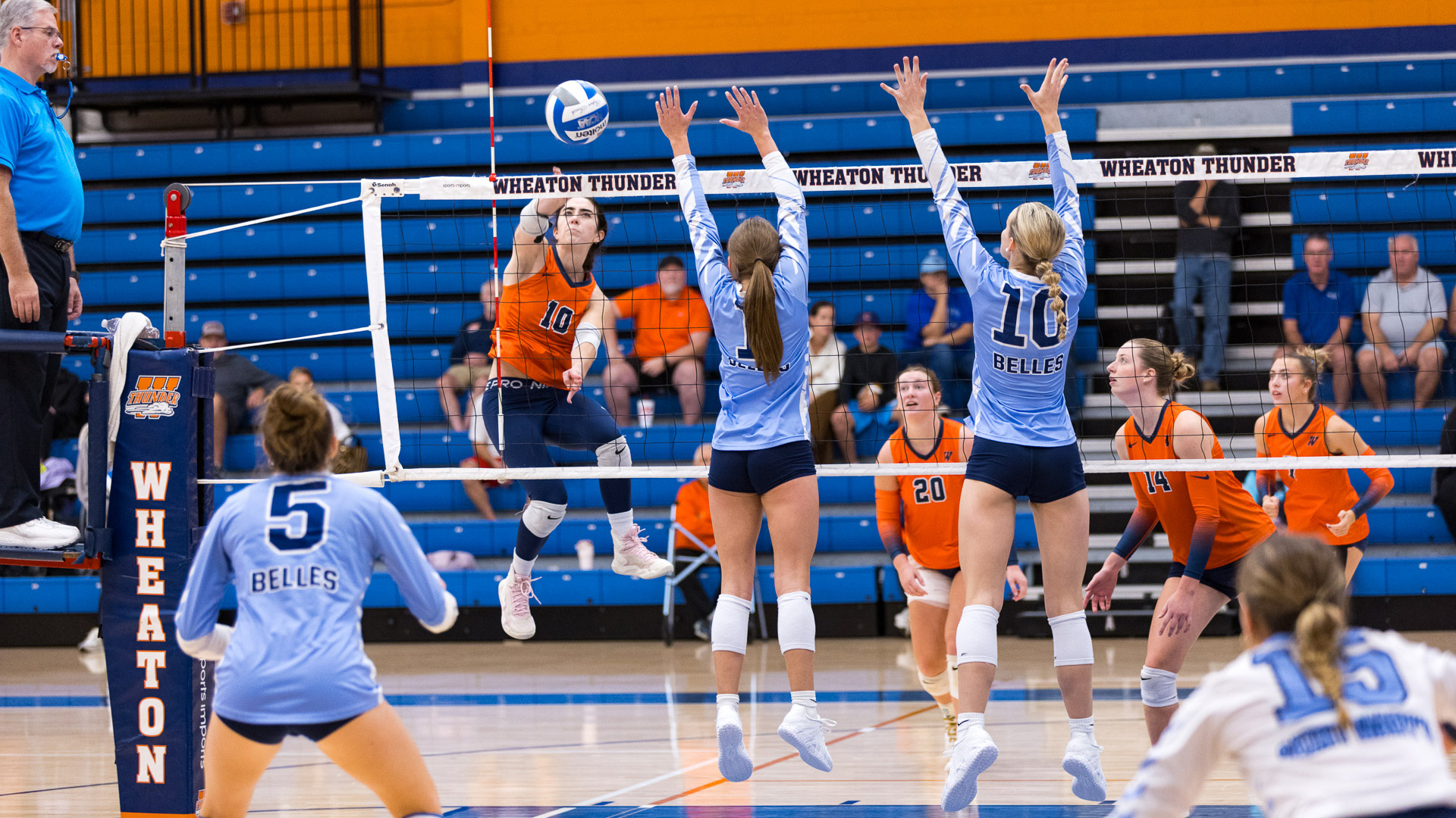 Wheaton College Volleyball vs St Mary's College (IN) (3-1)/ Marilyn Scribner Inivitational