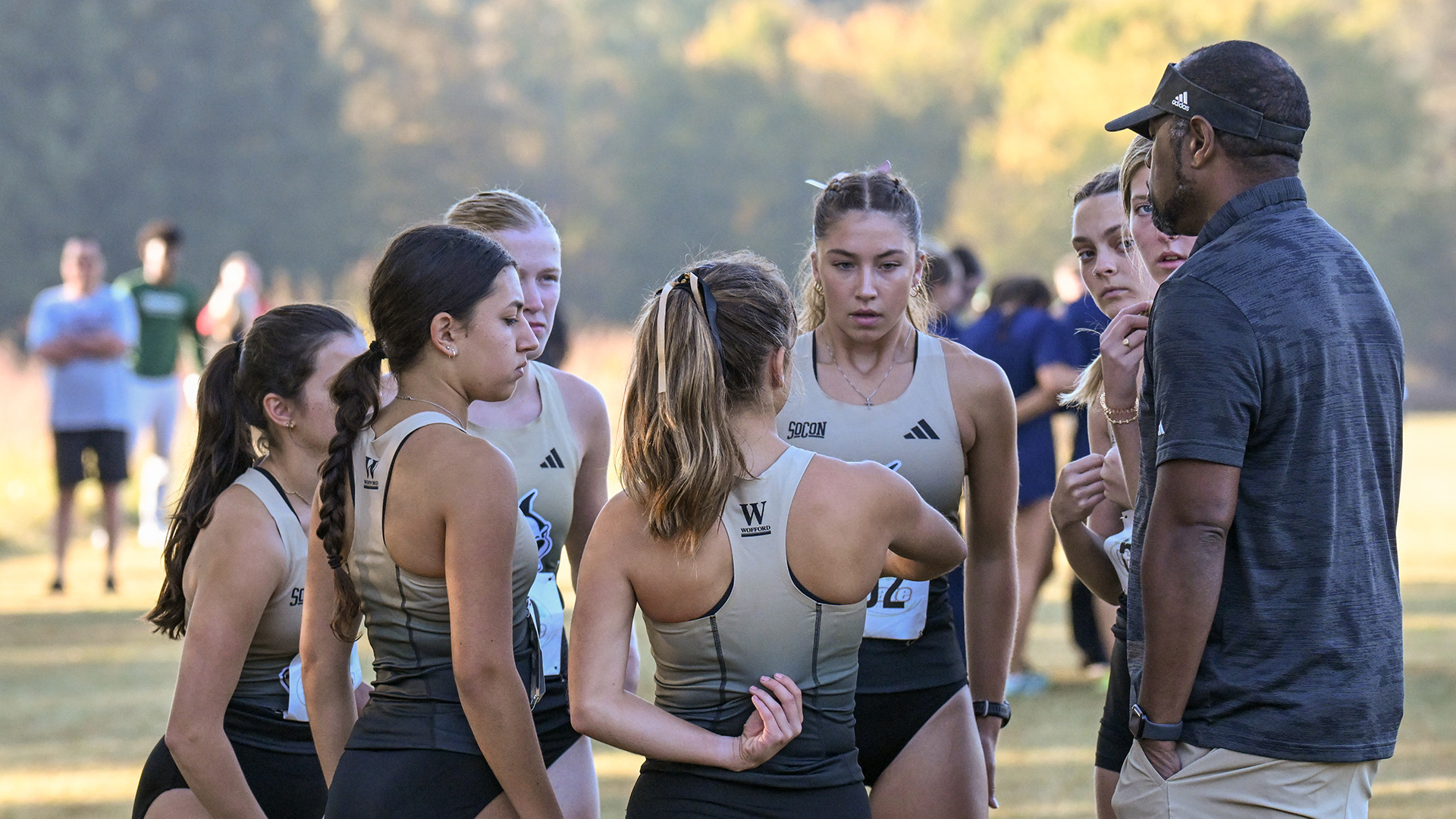 2025 WXC huddle at Upstate Invite