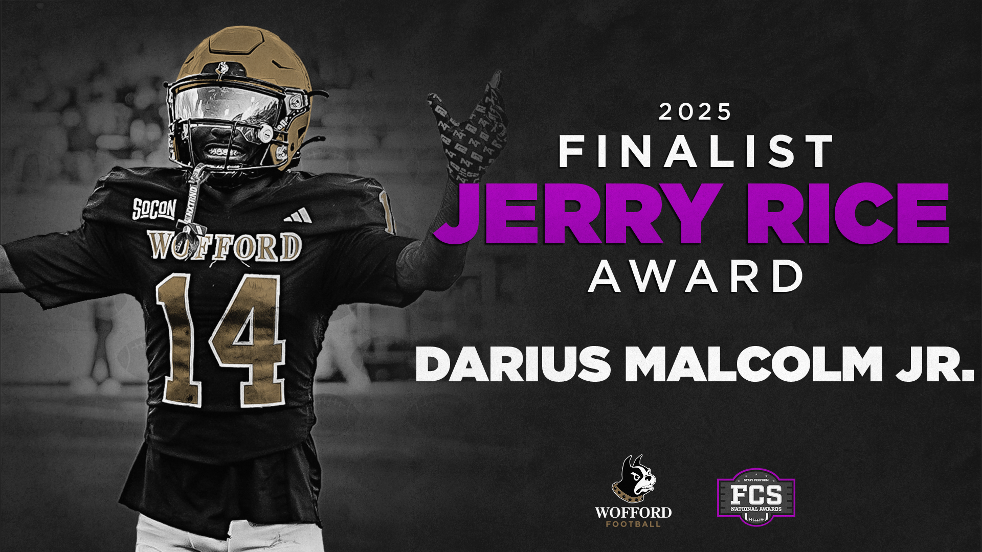 Darius Malcolm Jr Jerry Rice Award finalist
