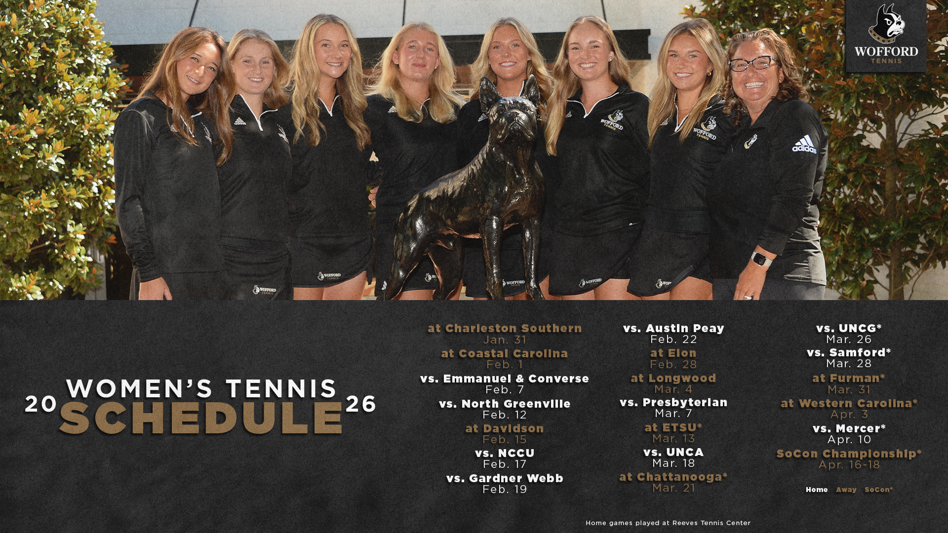 2026 womens tennis schedule release graphic