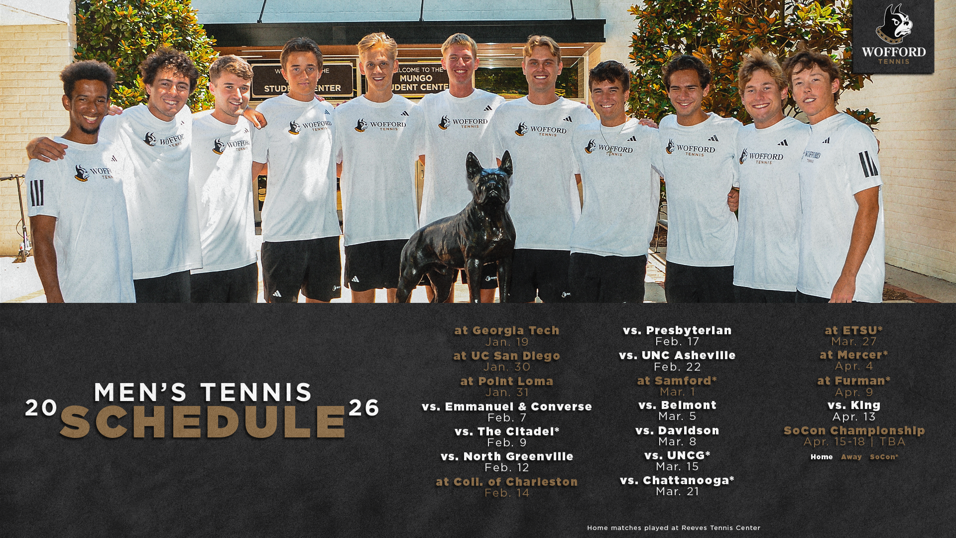2026 mens tennis schedule release graphic