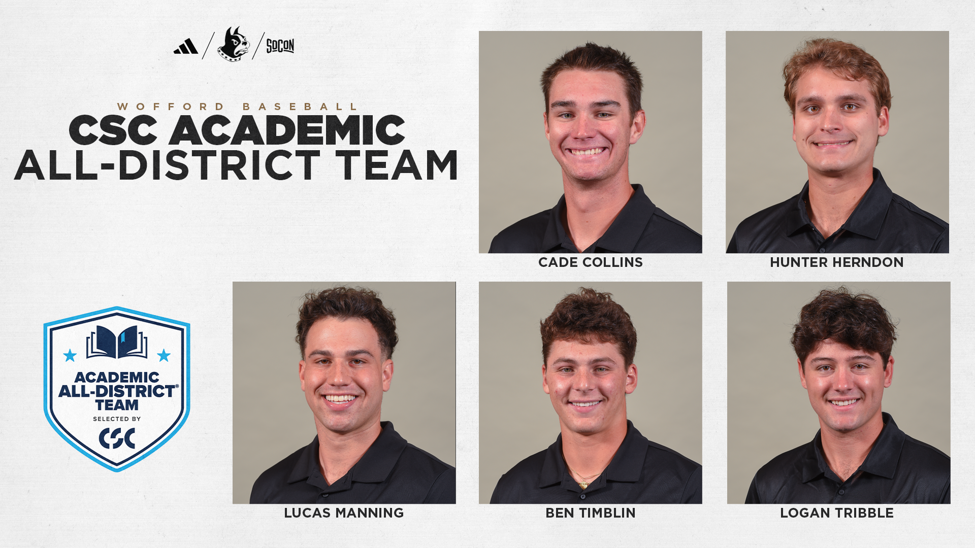 2026 Baseball Academic All-District