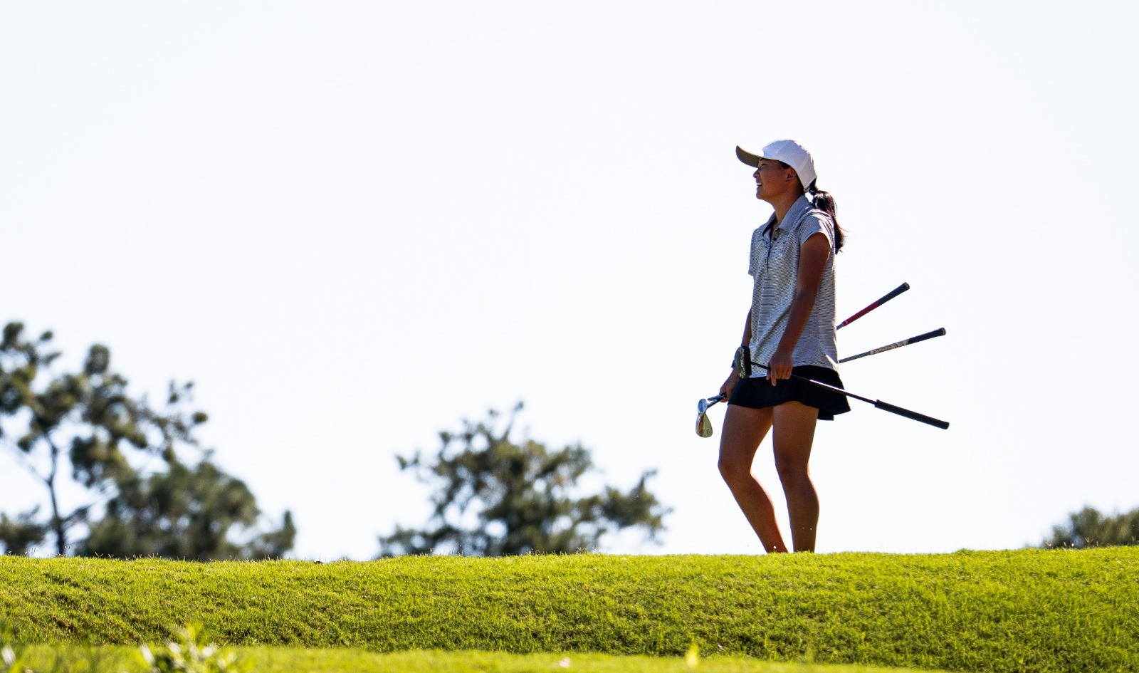 Women's Golf Practice Shot