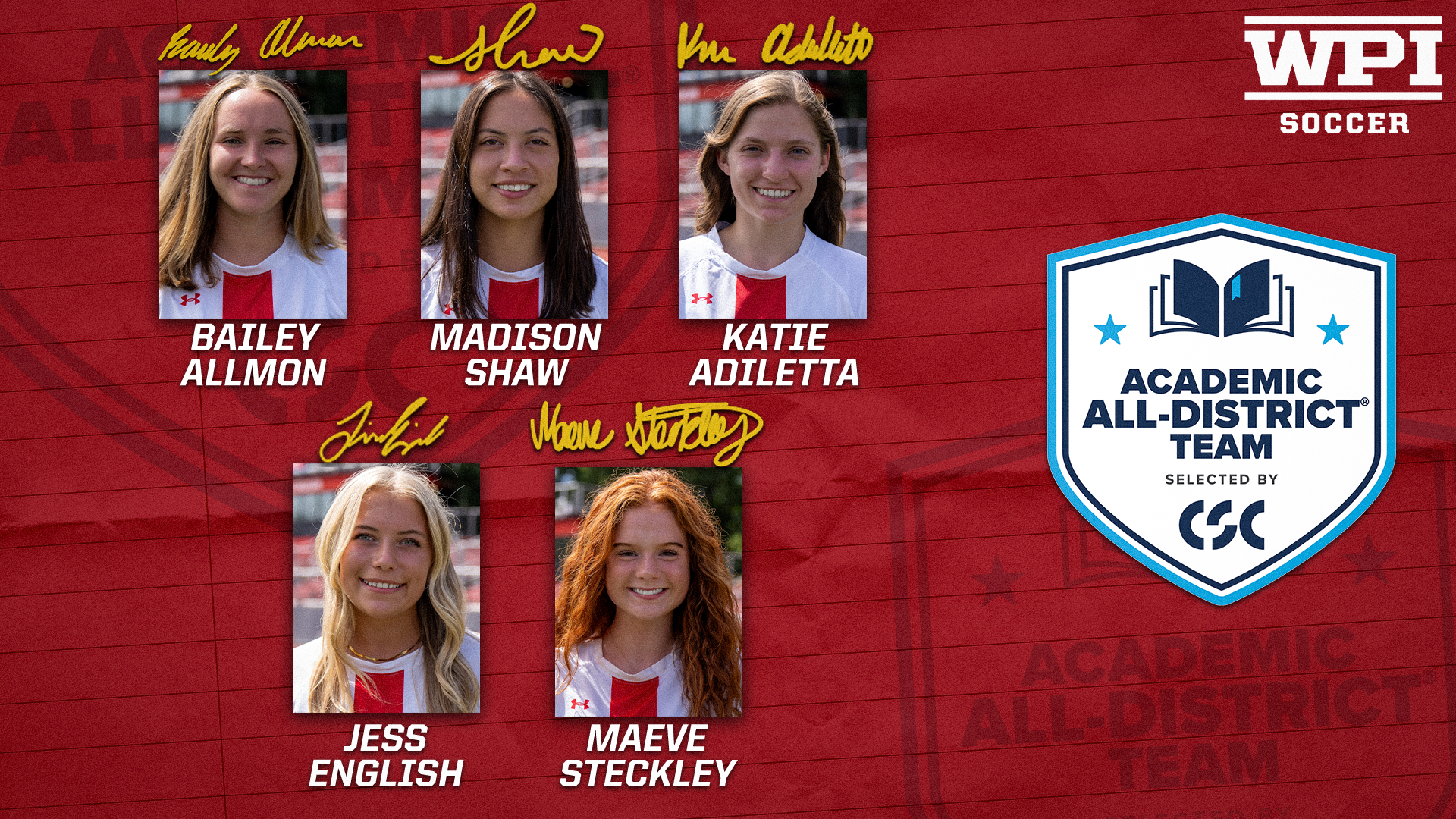 College Sports Communicators Academic All-District-WPI Women's Soccer-2025