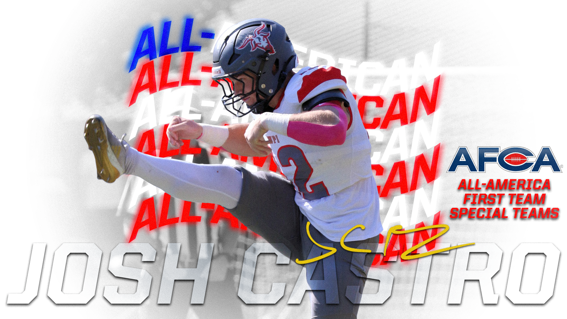 Josh Castro-AFCA All-America-WPI Football-2025