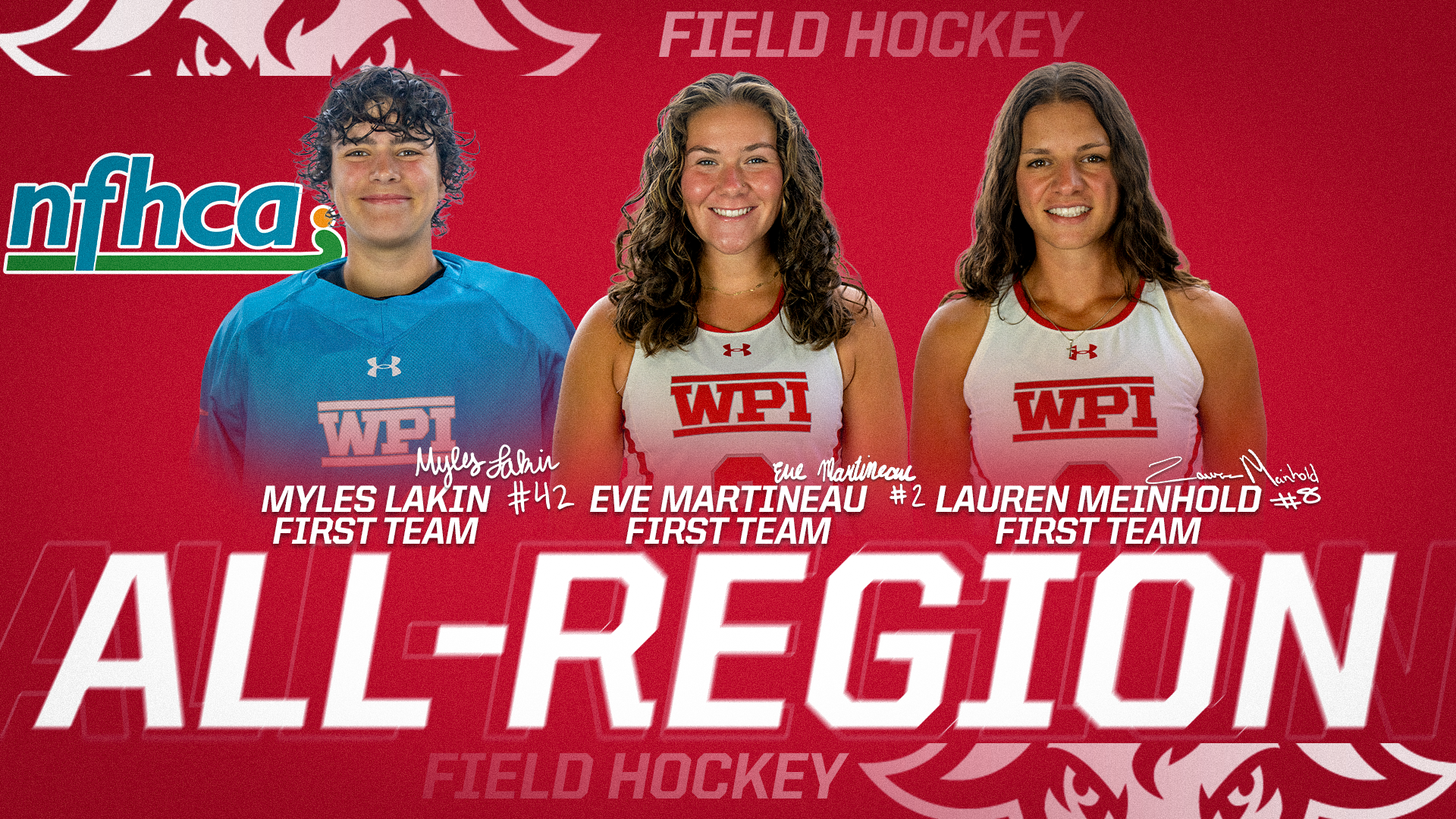 All-Region-NFHCA-WPI Field Hockey-2025