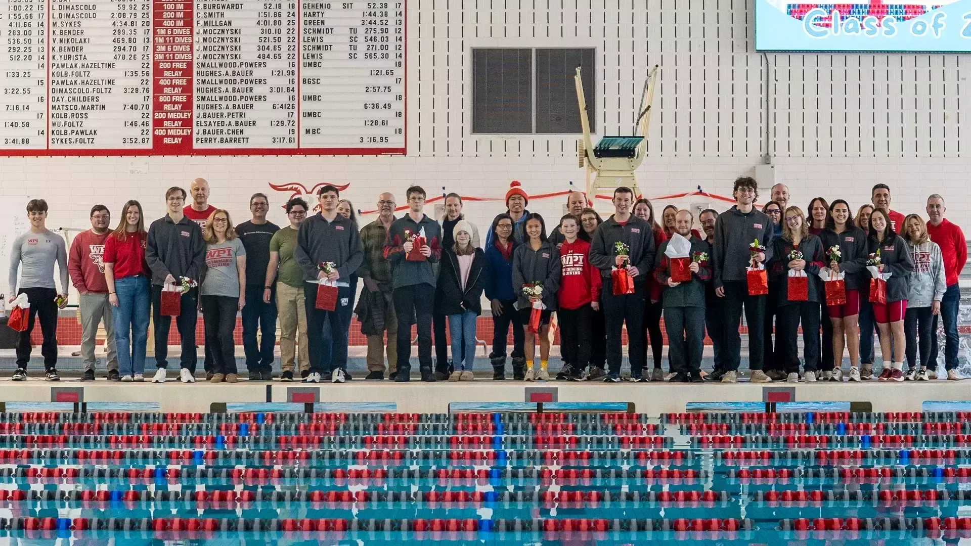 Senior Day with Parents-WPI Swimming & Diving-2025-2026
