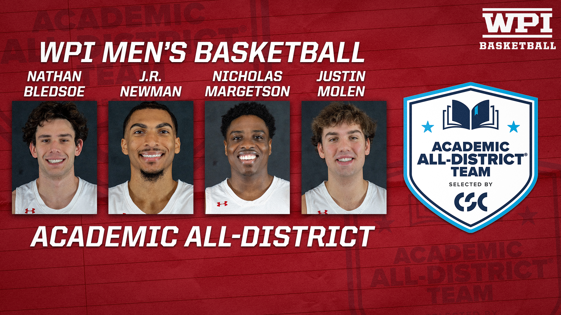 College Sports Communicators Academic All-District-WPI Men's Basketball-2026