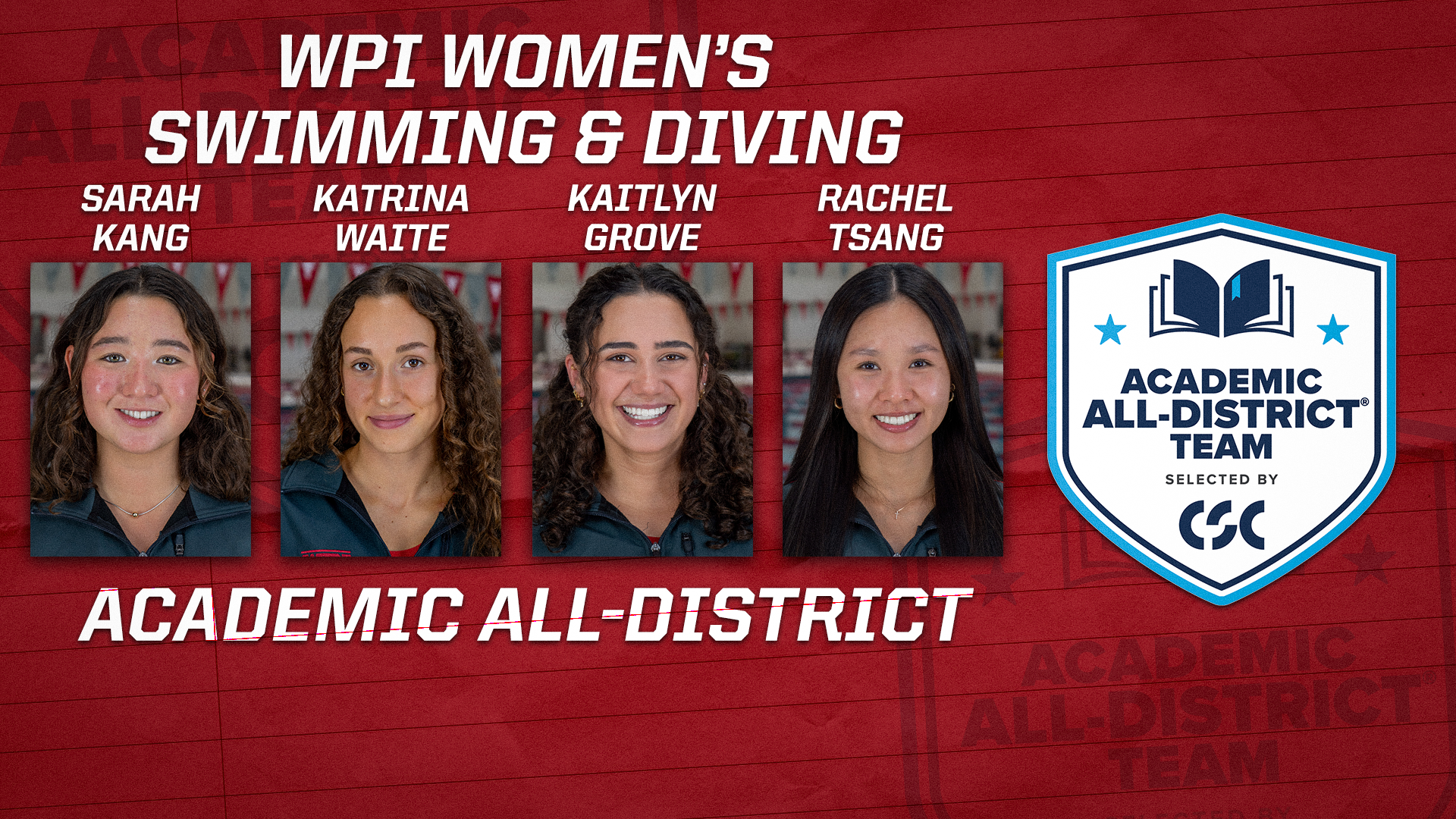 College Sports Communicators Academic All-District-WPI Women's Swimming & Diving-2026