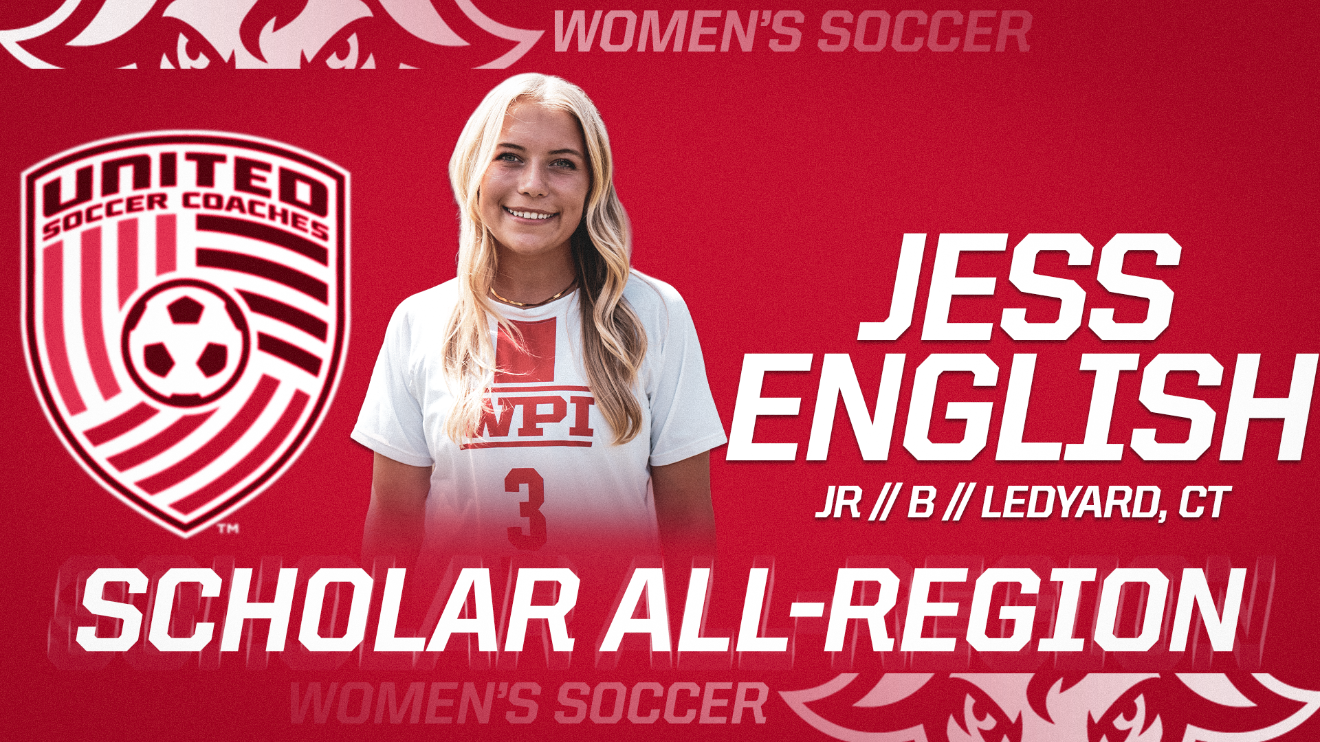 United Soccer Coaches Scholar All-Region-Jess English-WPI Women's Soccer-2025