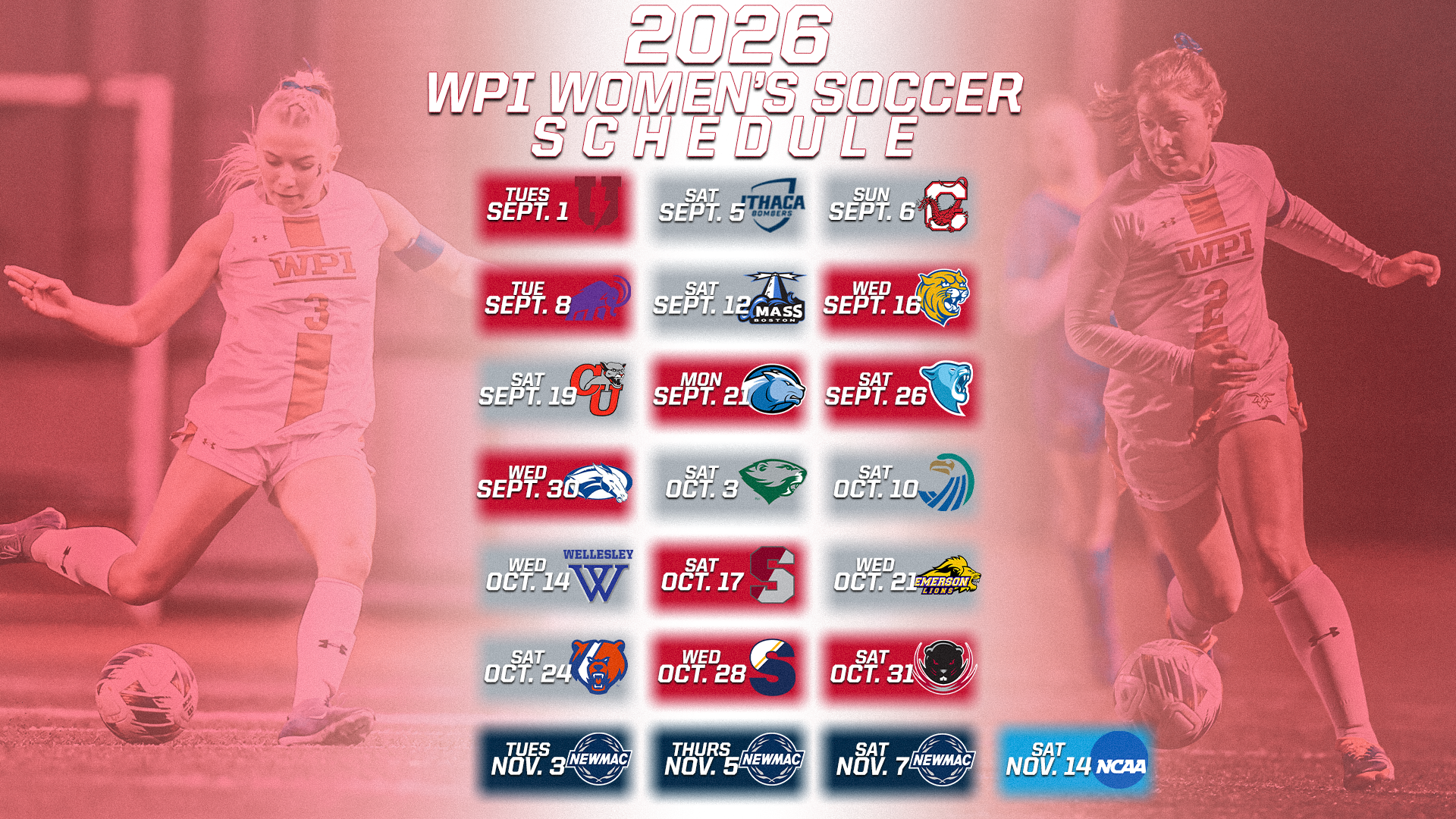 Schedule Release-WPI Women's Soccer-2026