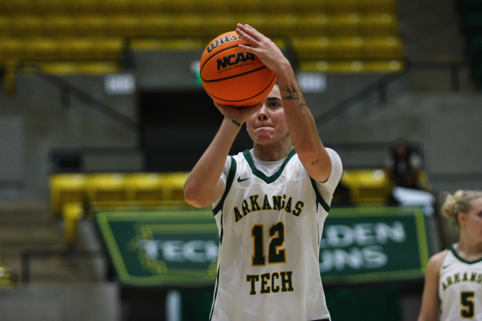 Logan Young at free throw line 