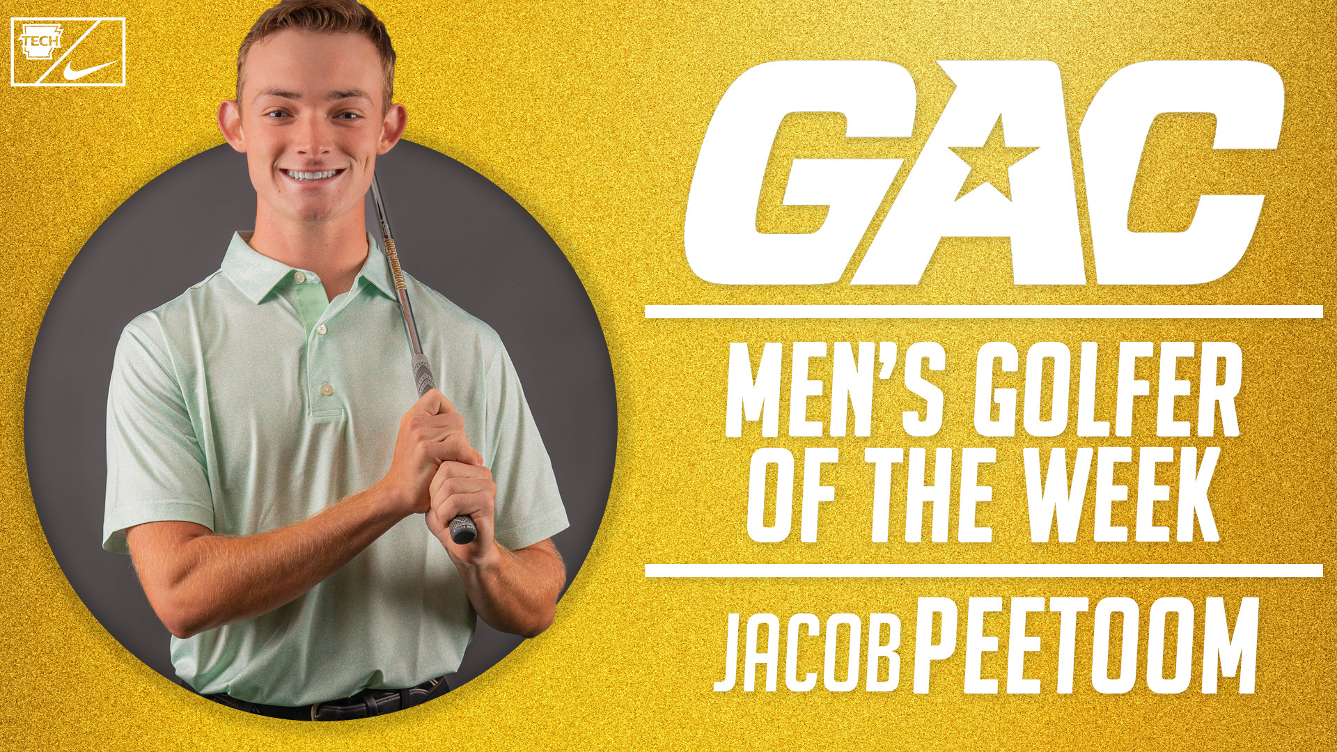 Jacob Peetoom Men's Golfer of the Week (2025-26)
