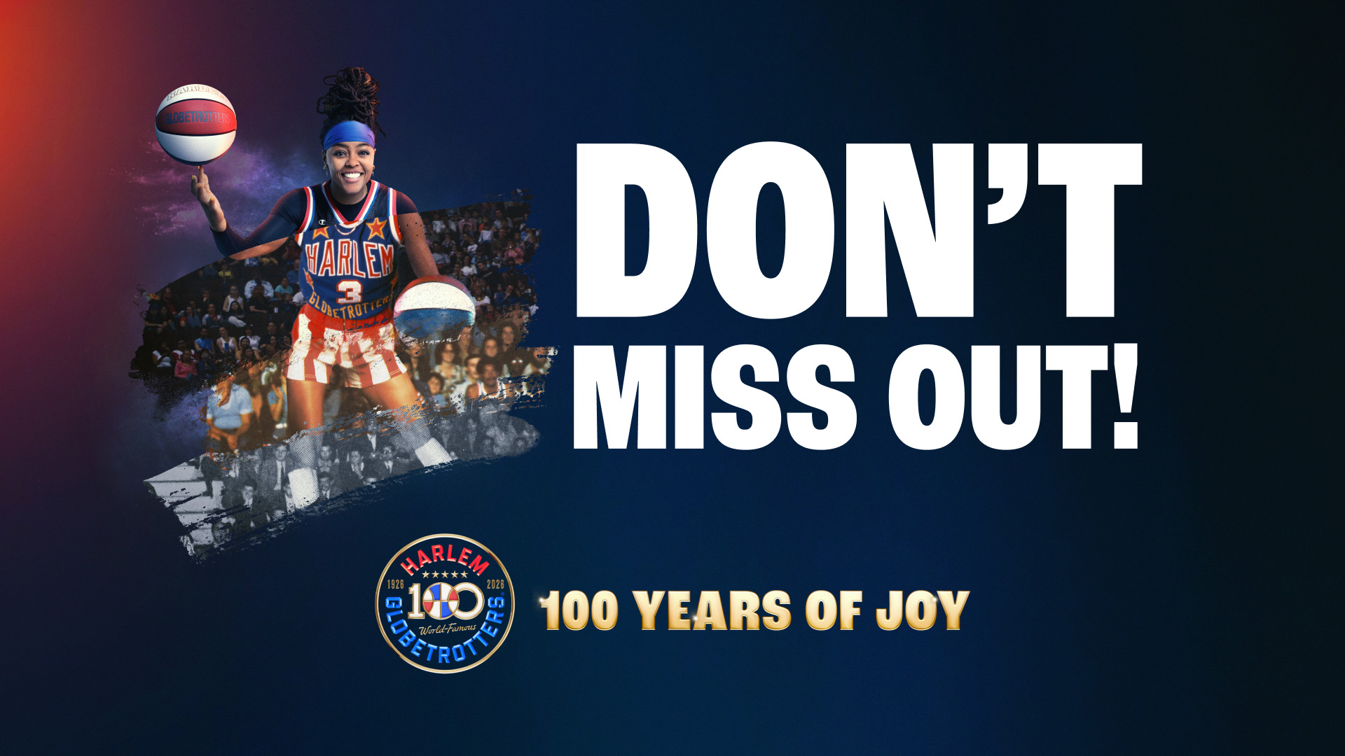 Harlem Globetrotters 100 Years - Announcement